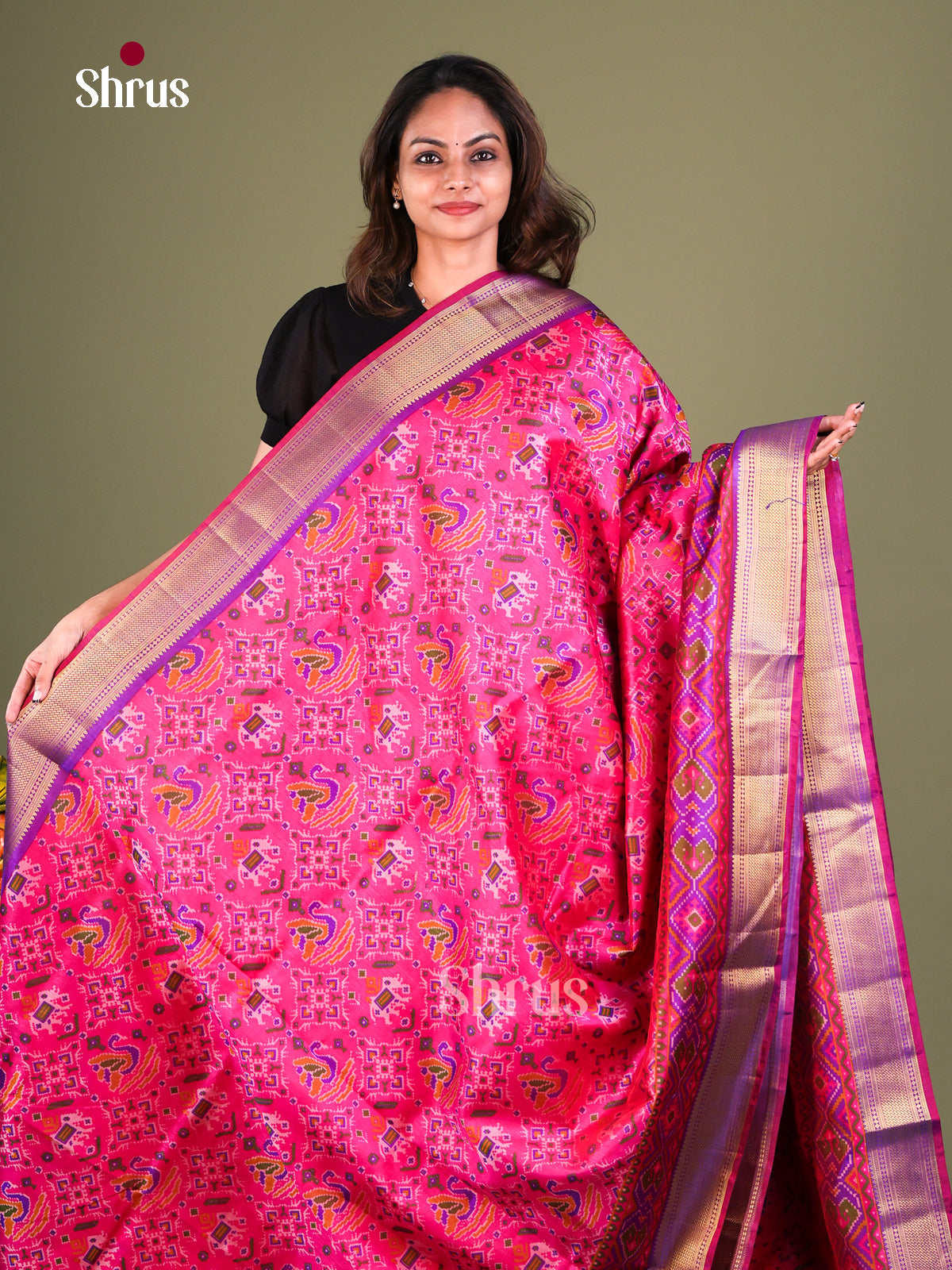 Semi Patola Saree - EFS15062 - Shop on Shrus.com