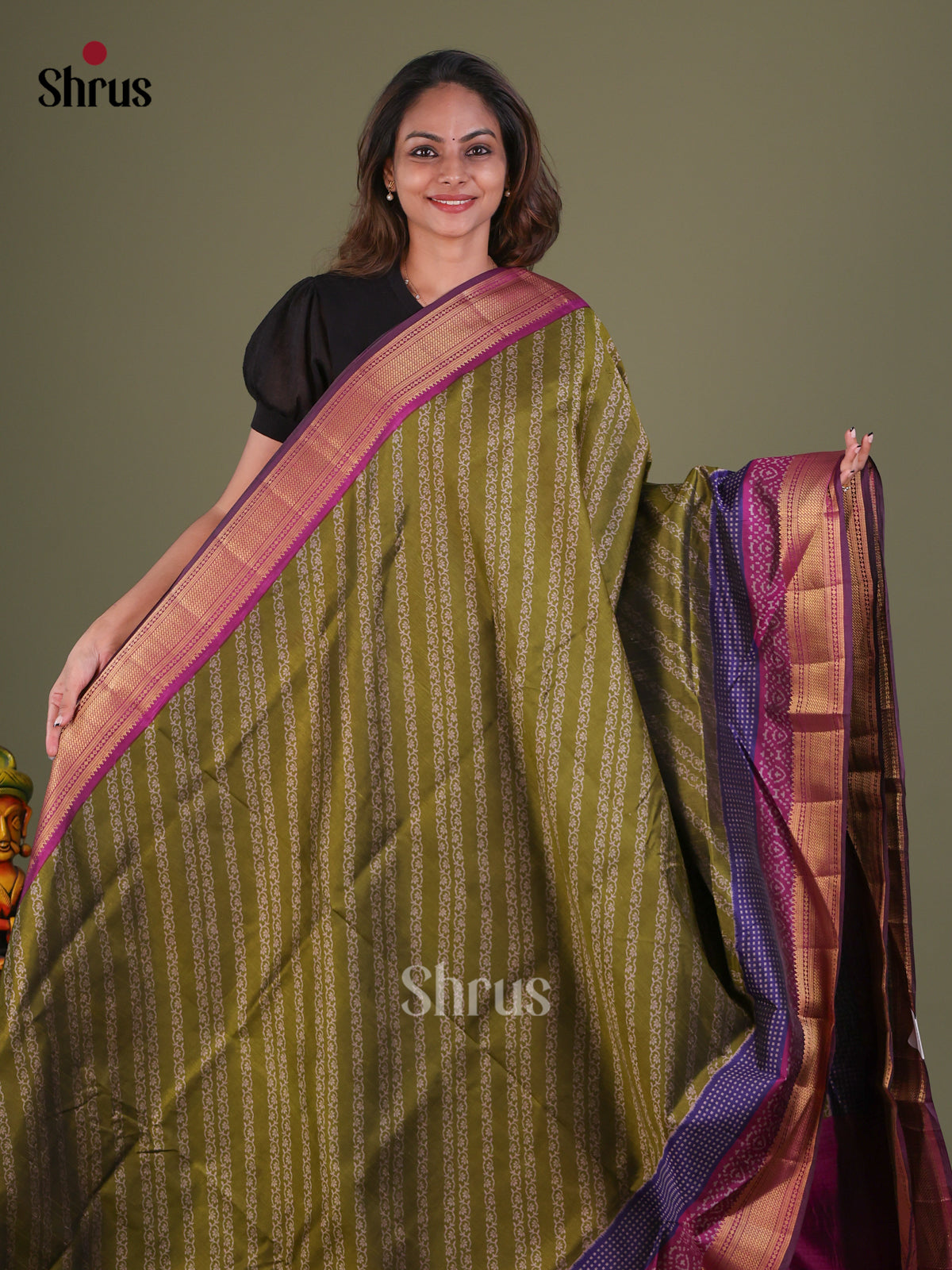 Semi Patola Saree - EFS15080 - Shop on Shrus.com