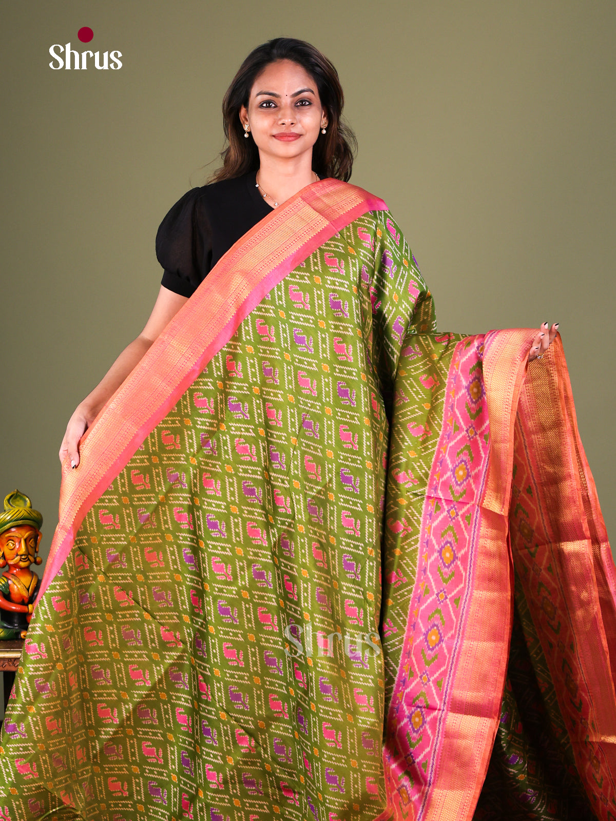 Semi Patola Saree - EFS15081 - Shop on Shrus.com