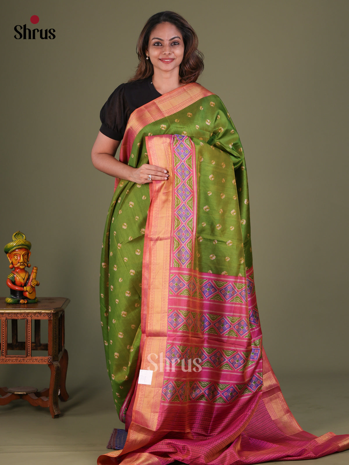 Semi Patola Saree - EFS15082 - Shop on Shrus.com