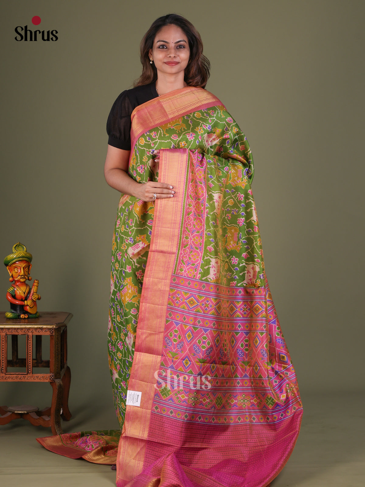 Semi Patola Saree - EFS15089 - Shop on Shrus.com