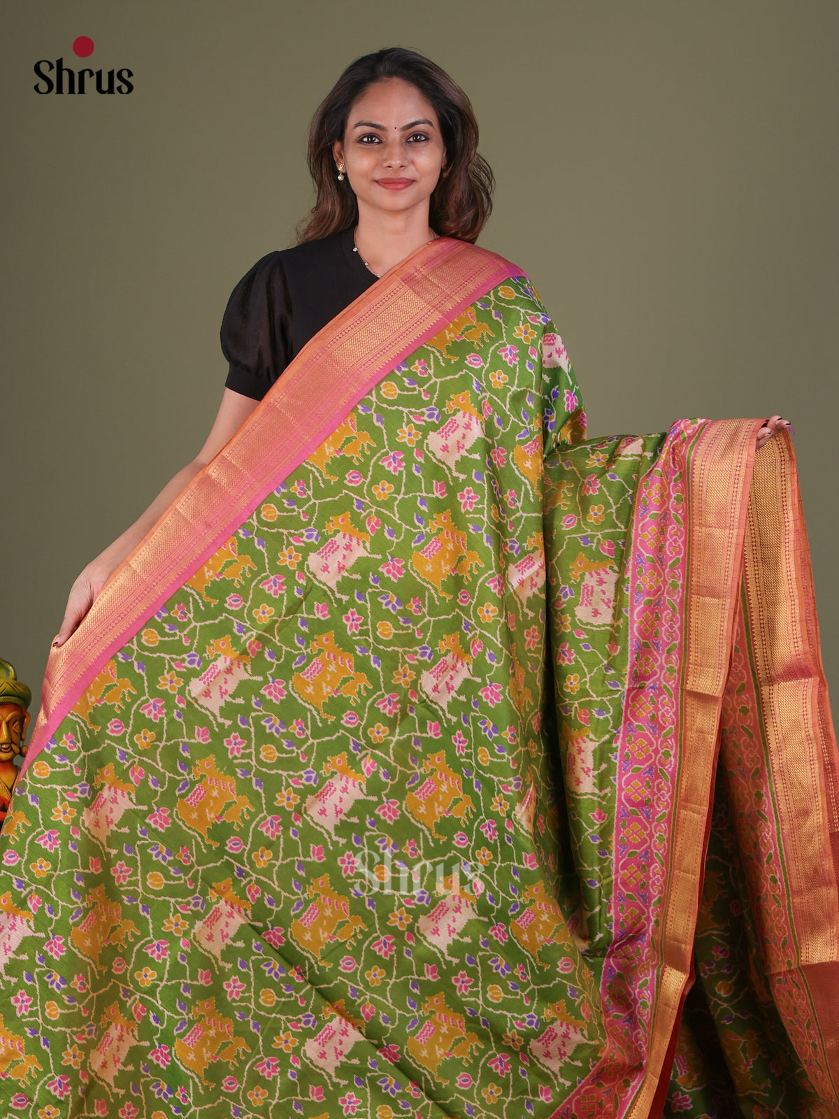 Semi Patola Saree - EFS15089 - Shop on Shrus.com