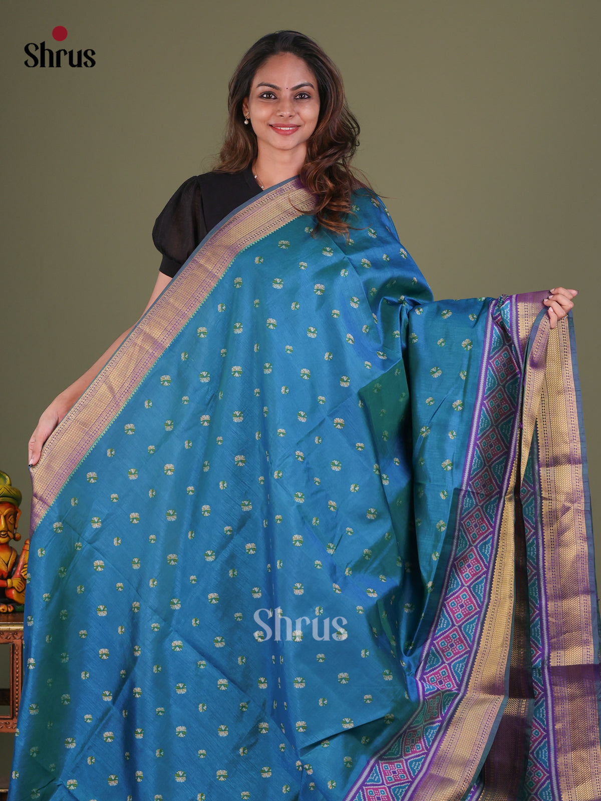 Semi Patola Saree - EFS15103 - Shop on Shrus.com