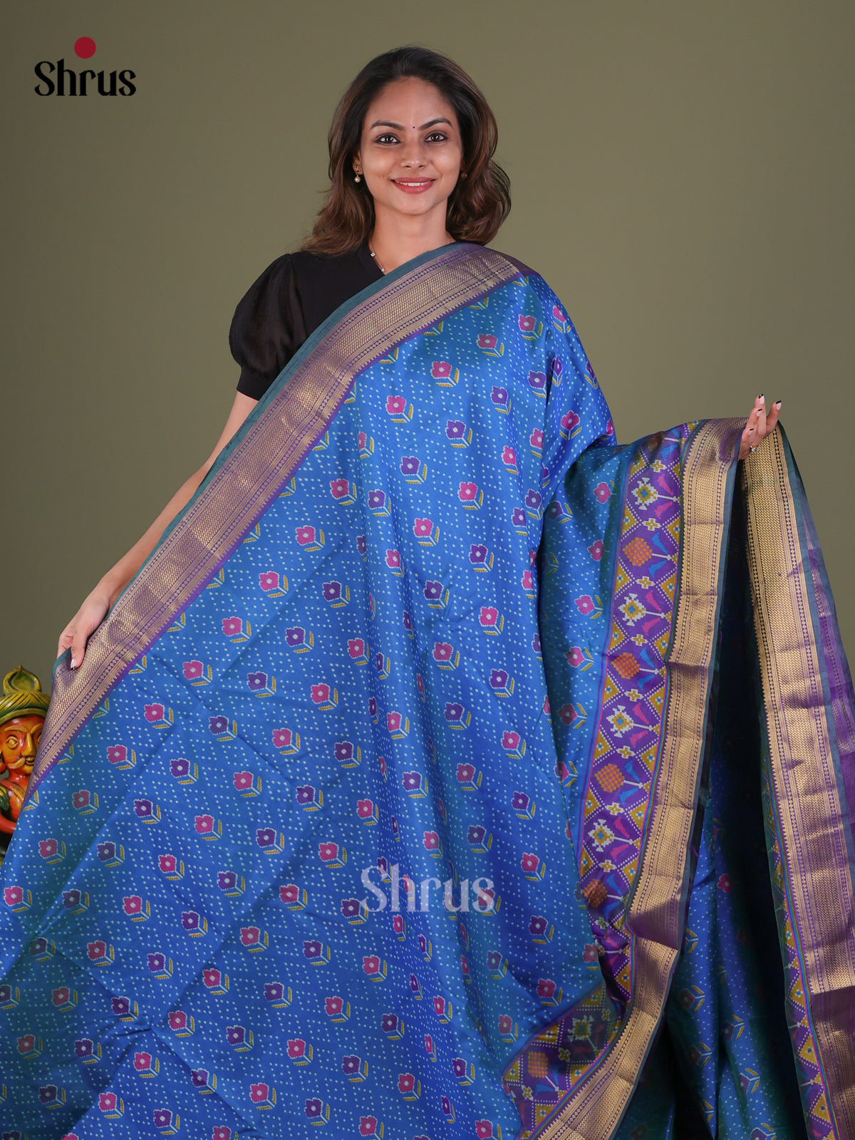 Semi Patola Saree - EFS15115 - Shop on Shrus.com
