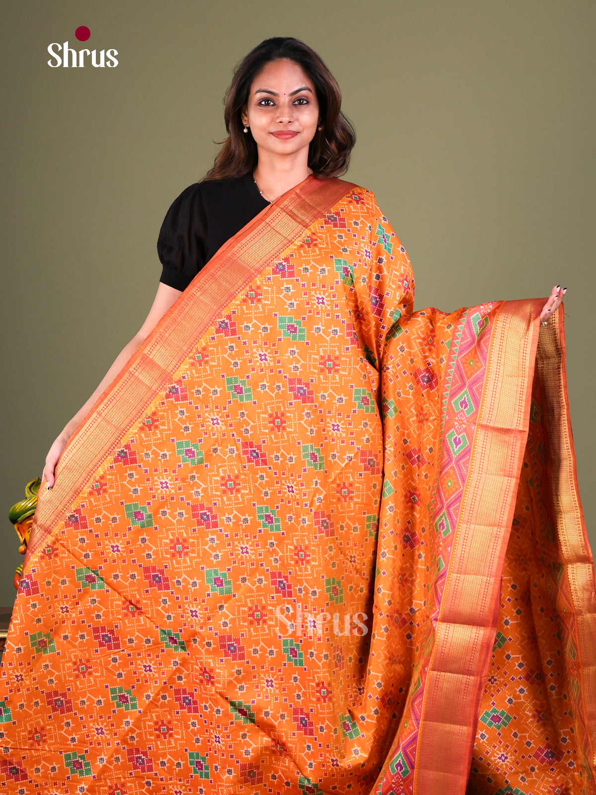 Semi Patola Saree - EFS15140 - Shop on Shrus.com