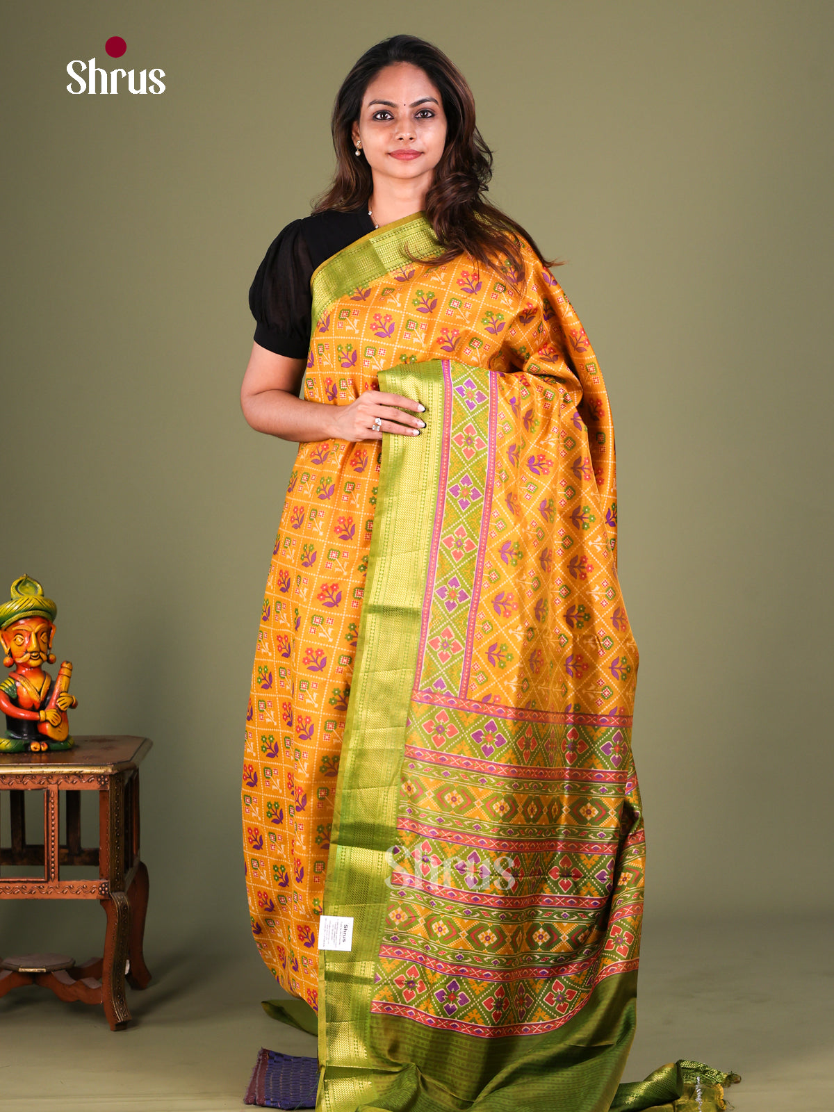 Semi Patola Saree - EFS15143 - Shop on Shrus.com