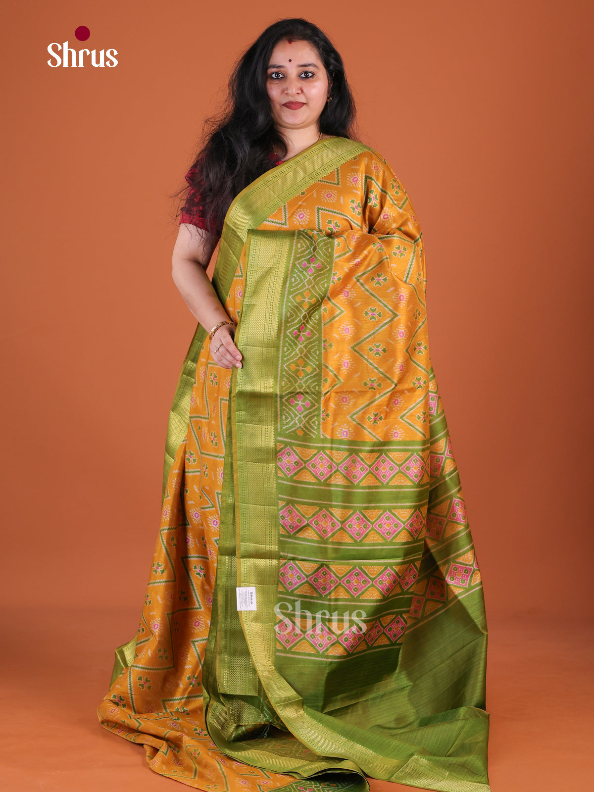 Semi Patola Saree - EFS15145 - Shop on Shrus.com