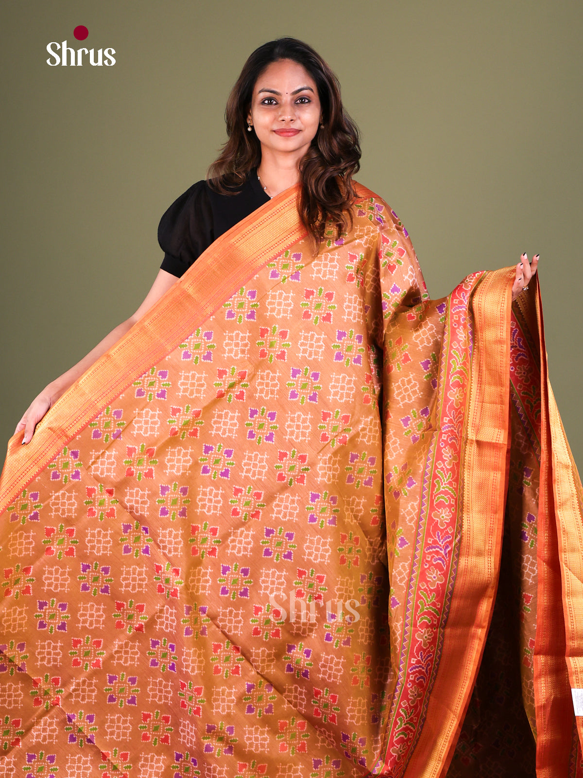 Semi Patola Saree - EFS15149 - Shop on Shrus.com
