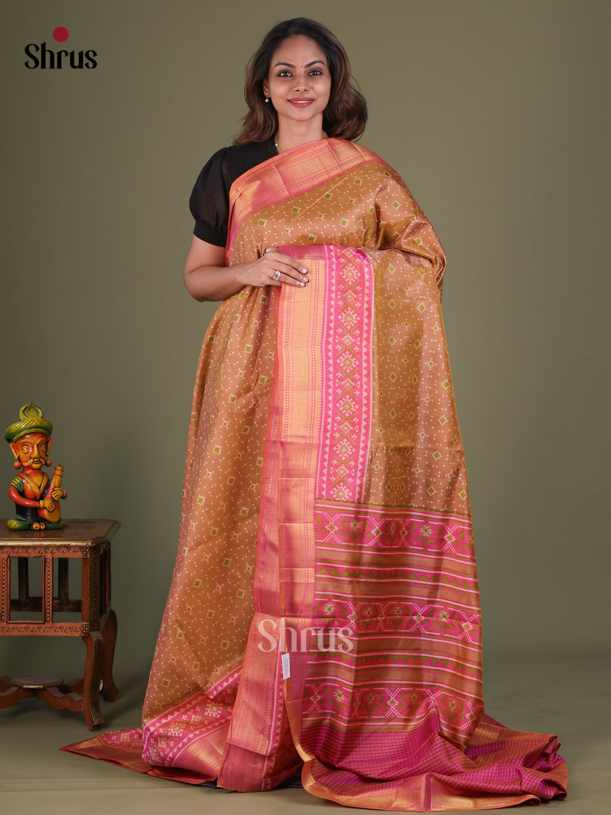 Semi Patola Saree - EFS15150 - Shop on Shrus.com