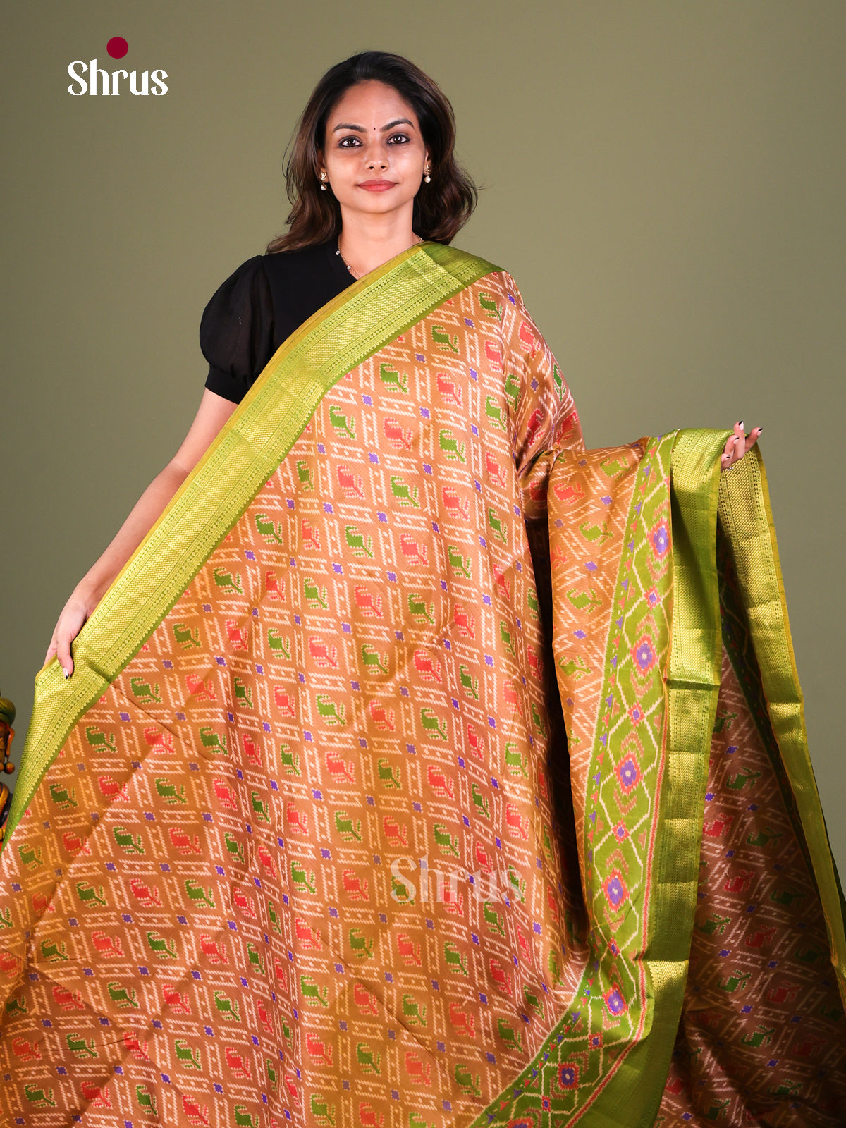 Semi Patola Saree - EFS15151 - Shop on Shrus.com