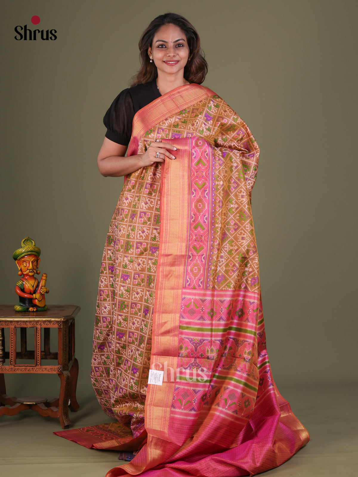 Semi Patola Saree - EFS15152 - Shop on Shrus.com