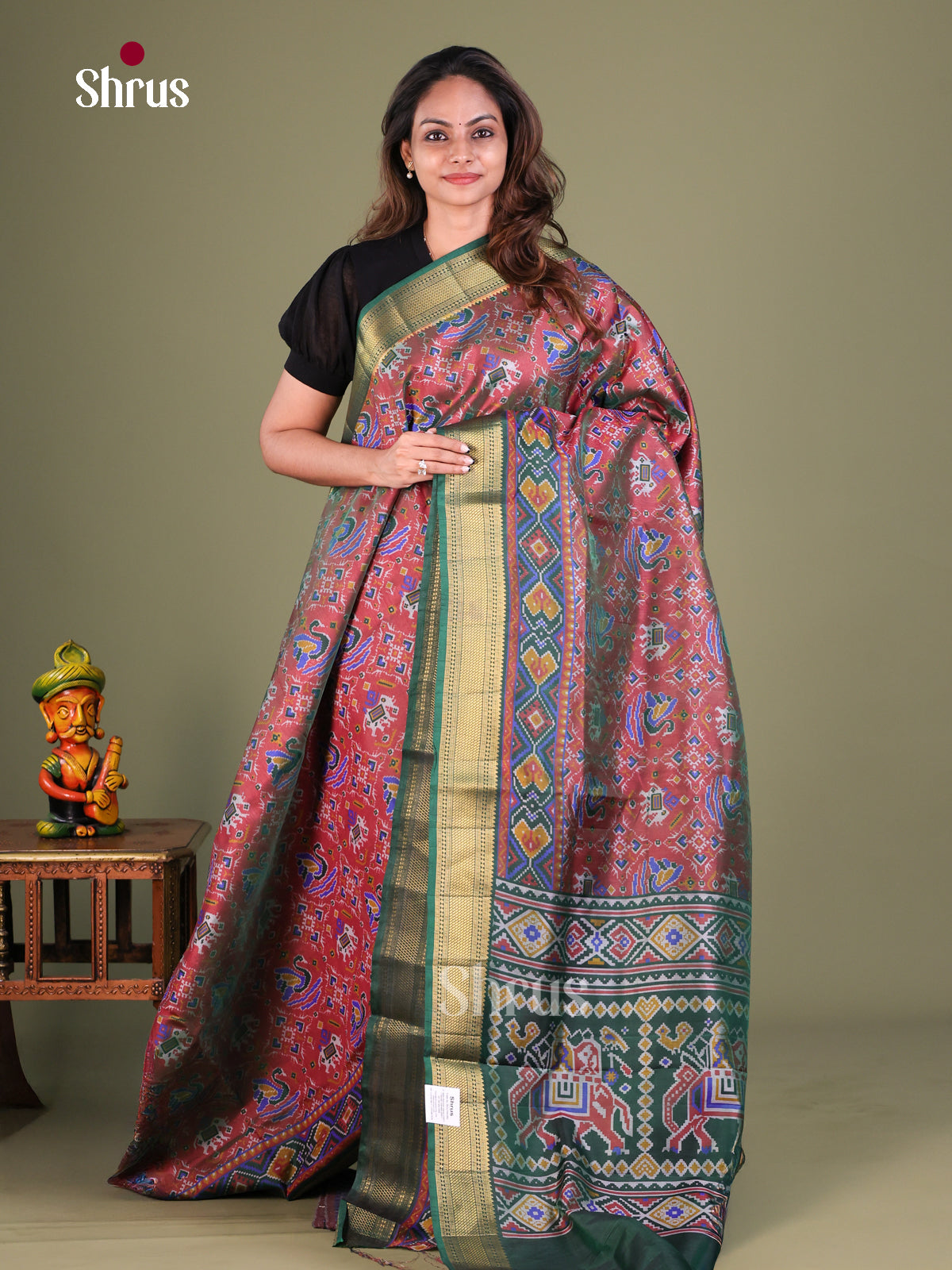 Semi Patola Saree - EFS15159 - Shop on Shrus.com