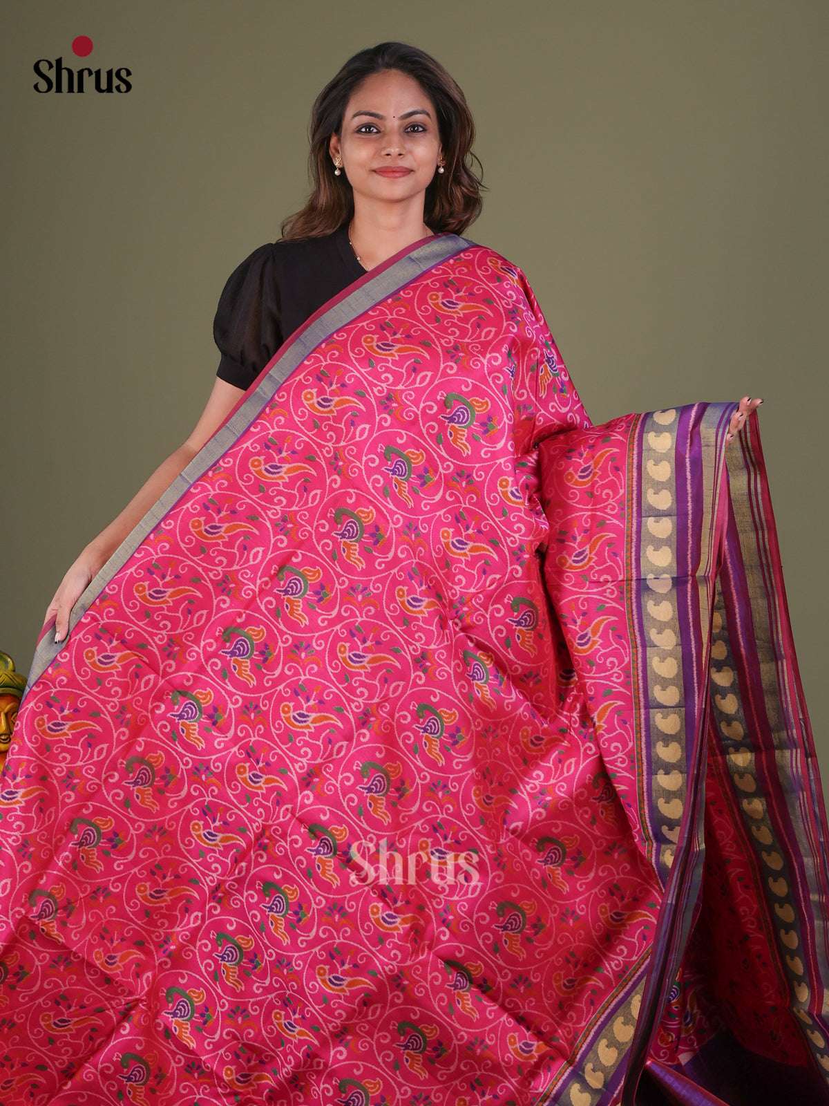 Semi Patola Saree - EFS15190 - Shop on Shrus.com