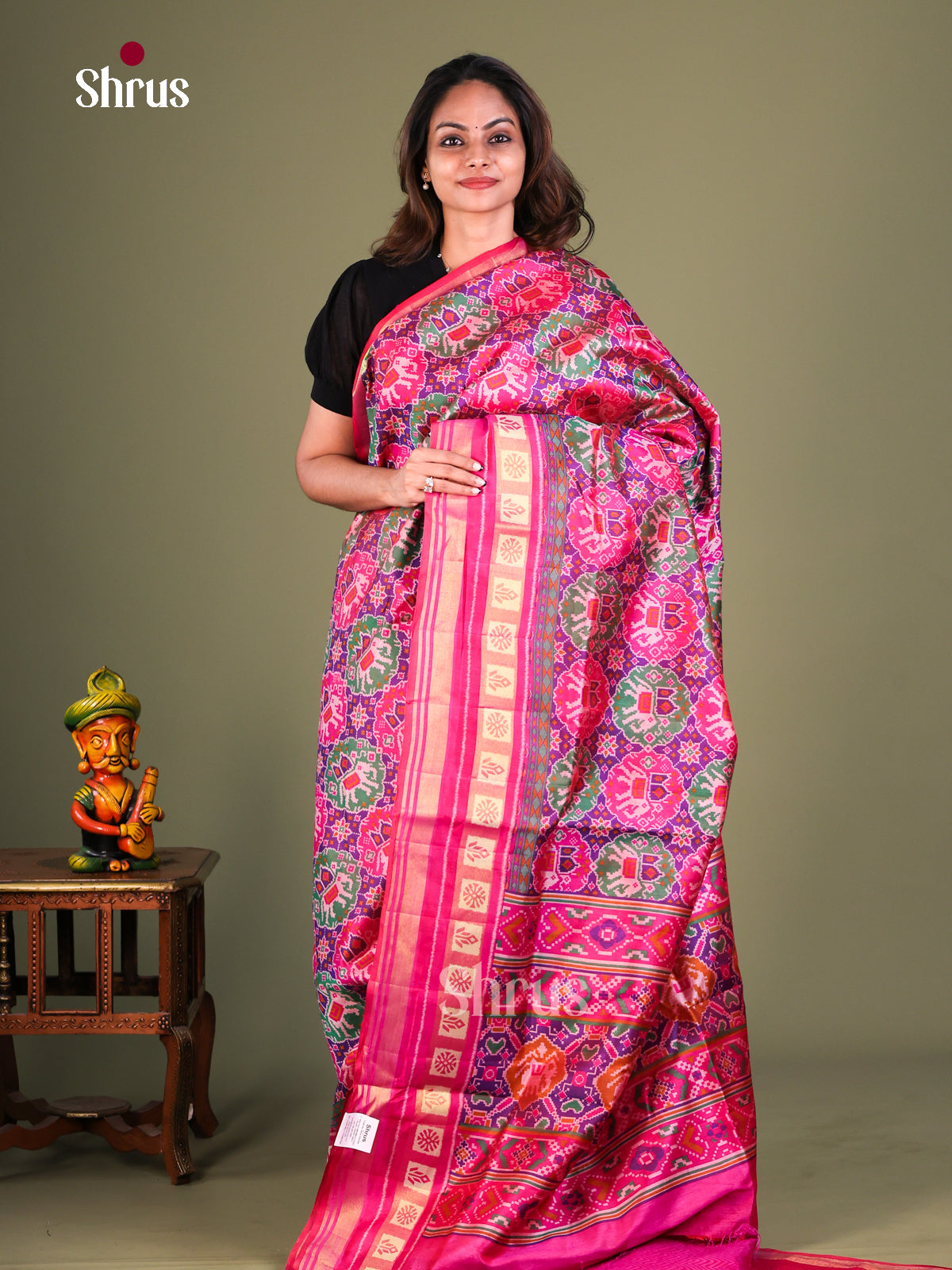 Semi Patola Saree - EFS15192 - Shop on Shrus.com