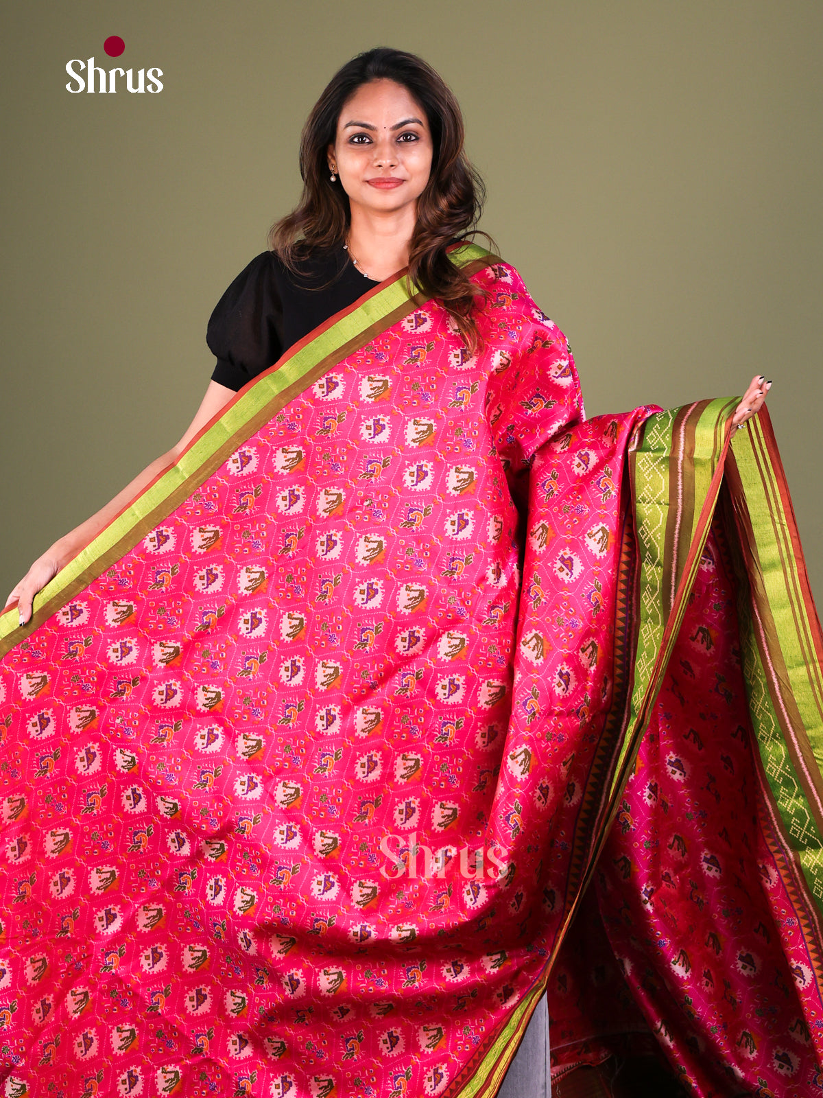 Semi Patola Saree - EFS15199 - Shop on Shrus.com