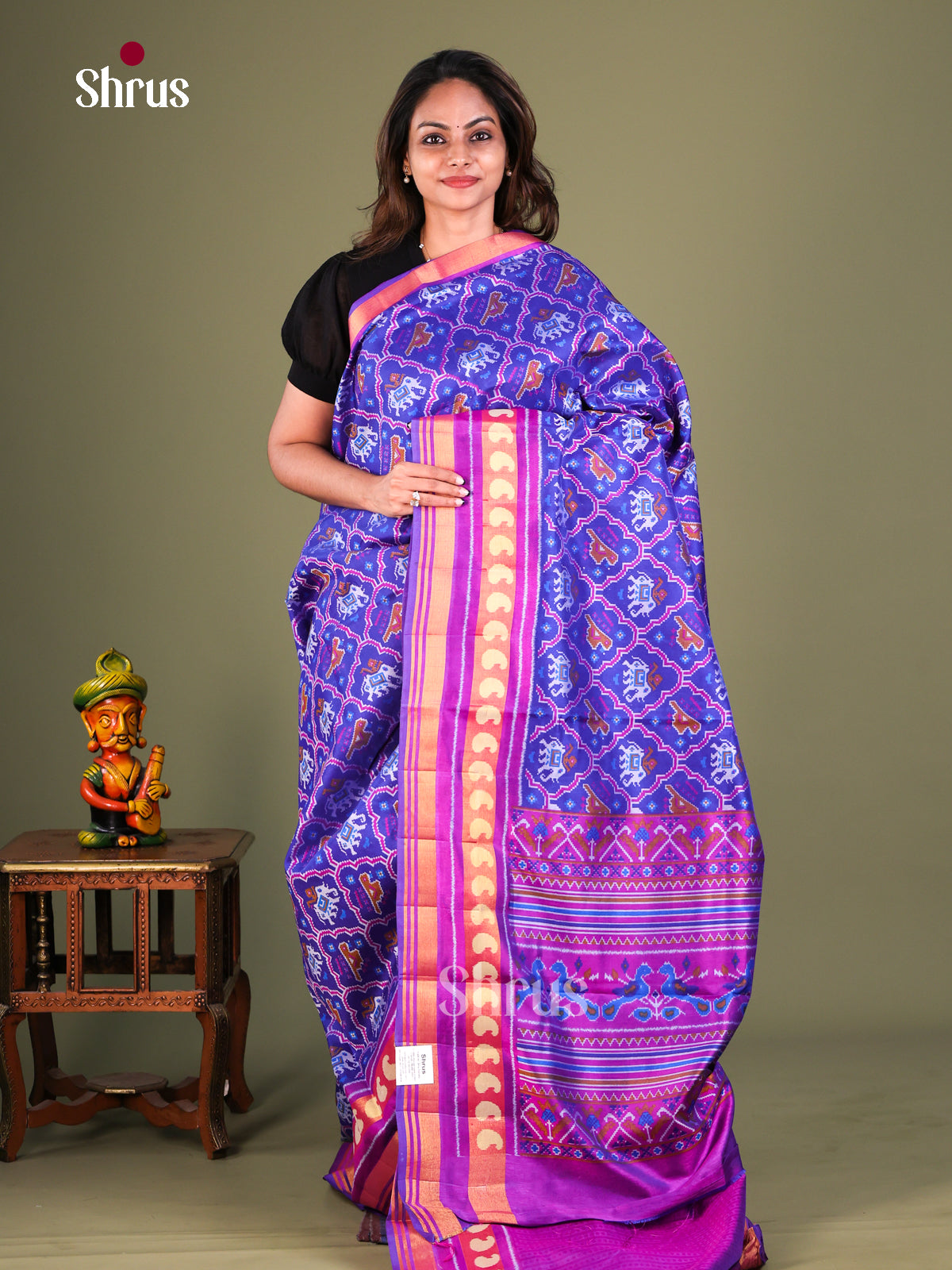 Semi Patola Saree - EFS15231 - Shop on Shrus.com