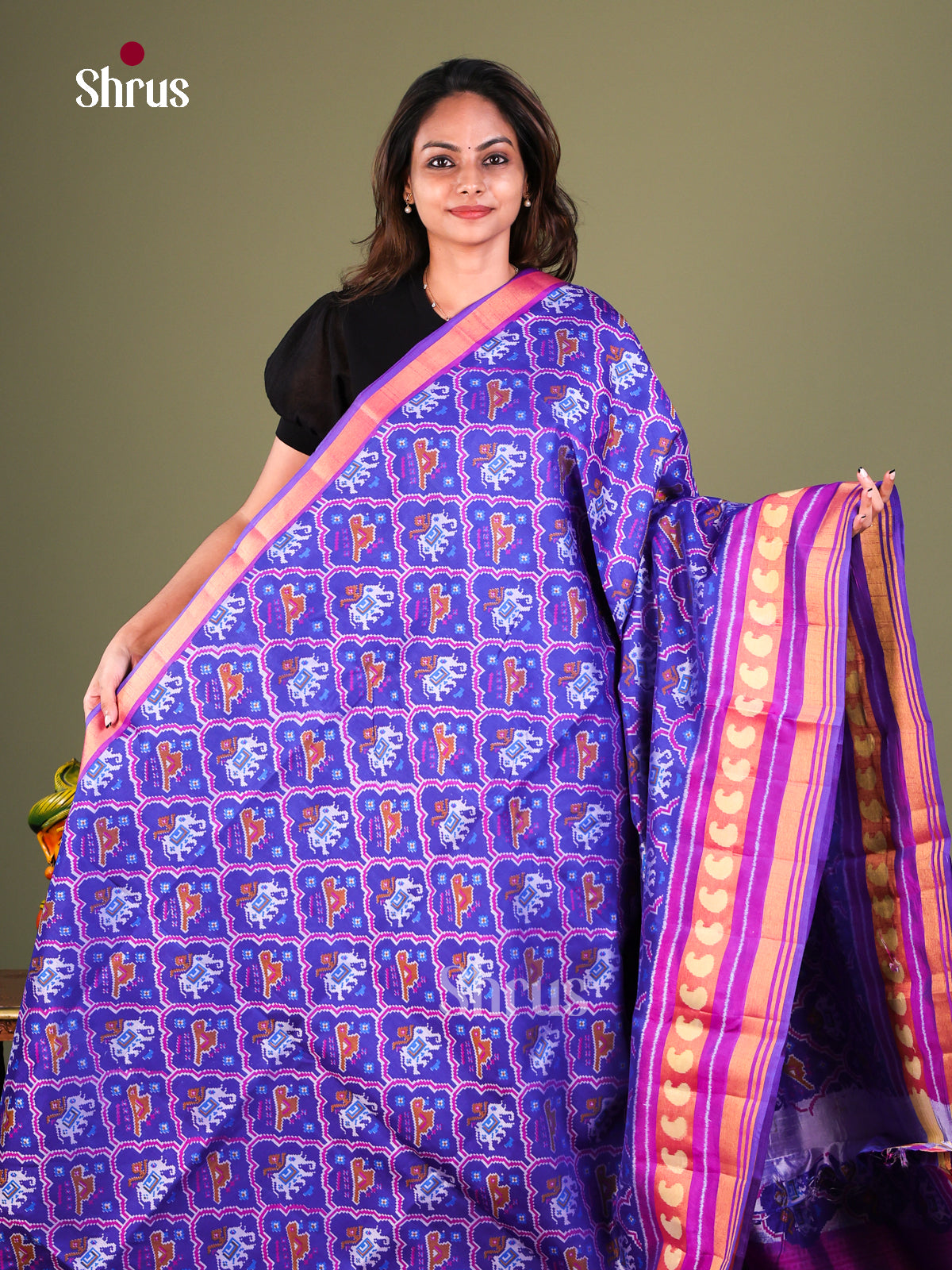Semi Patola Saree - EFS15231 - Shop on Shrus.com