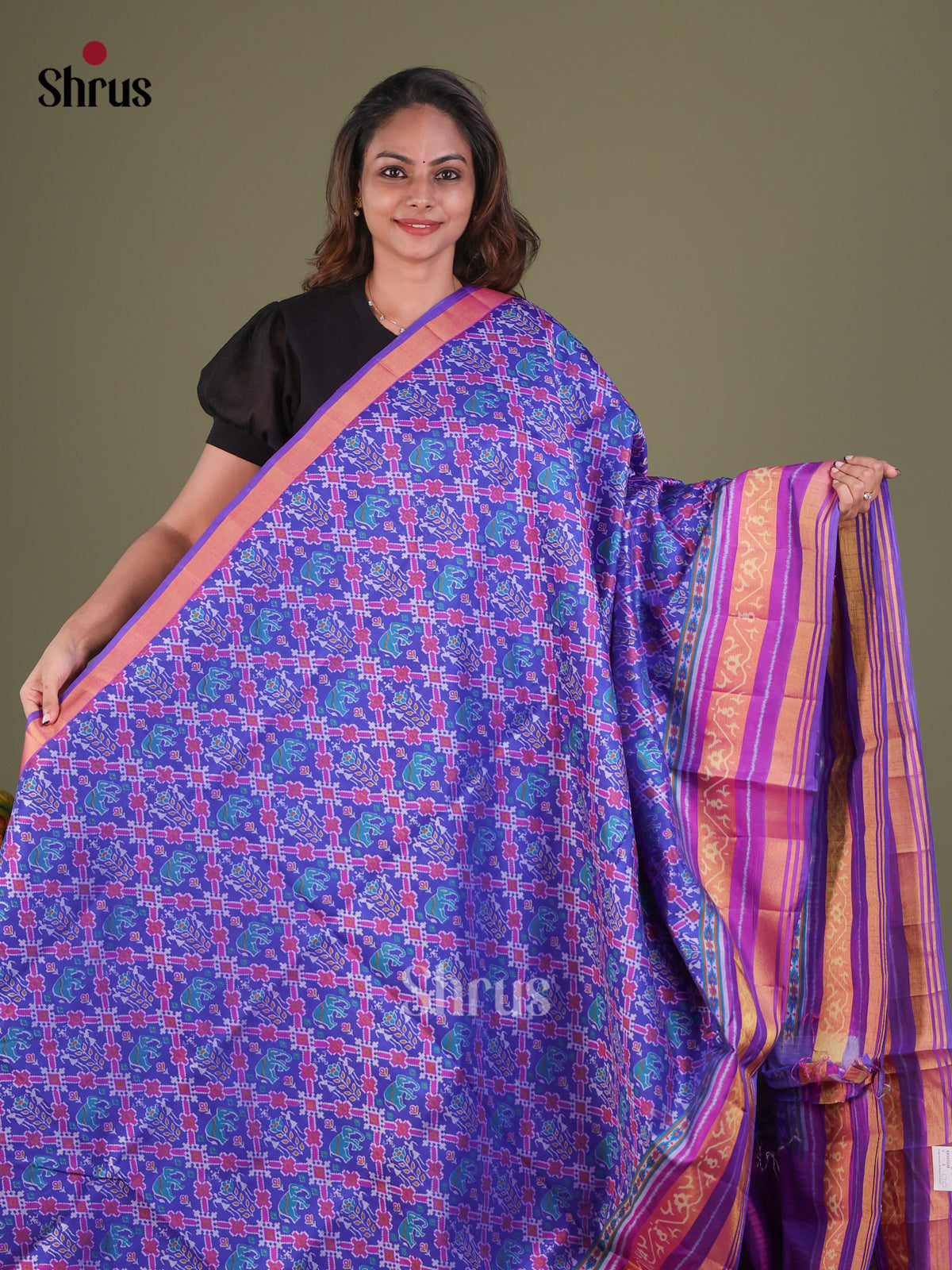 Semi Patola Saree - EFS15234 - Shop on Shrus.com