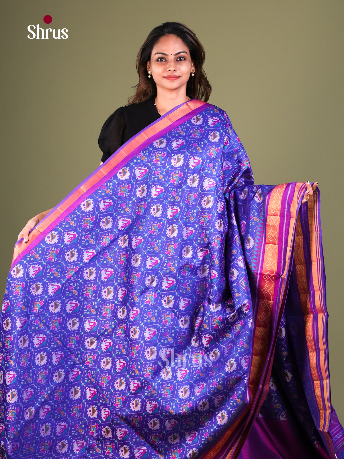 Semi Patola Saree - EFS15237 - Shop on Shrus.com