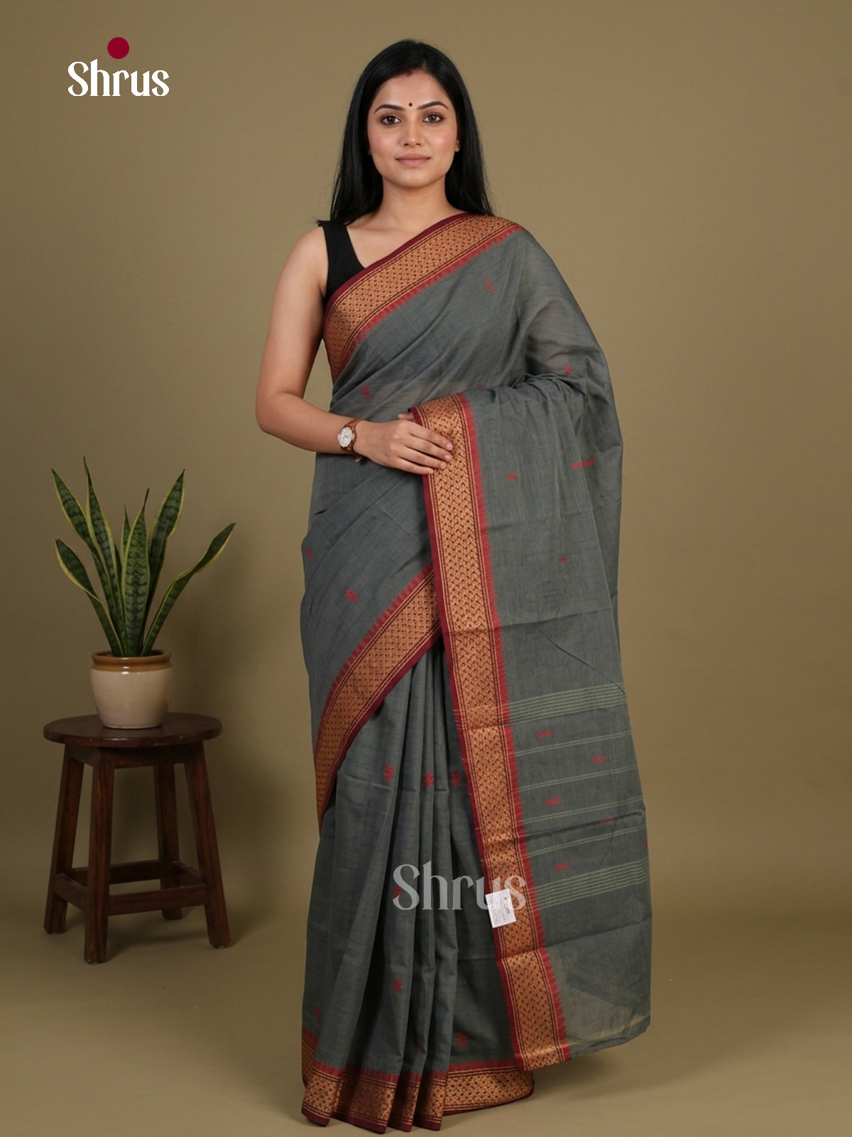 Chettinad Cotton Saree - EFS16056 - Shop on Shrus.com