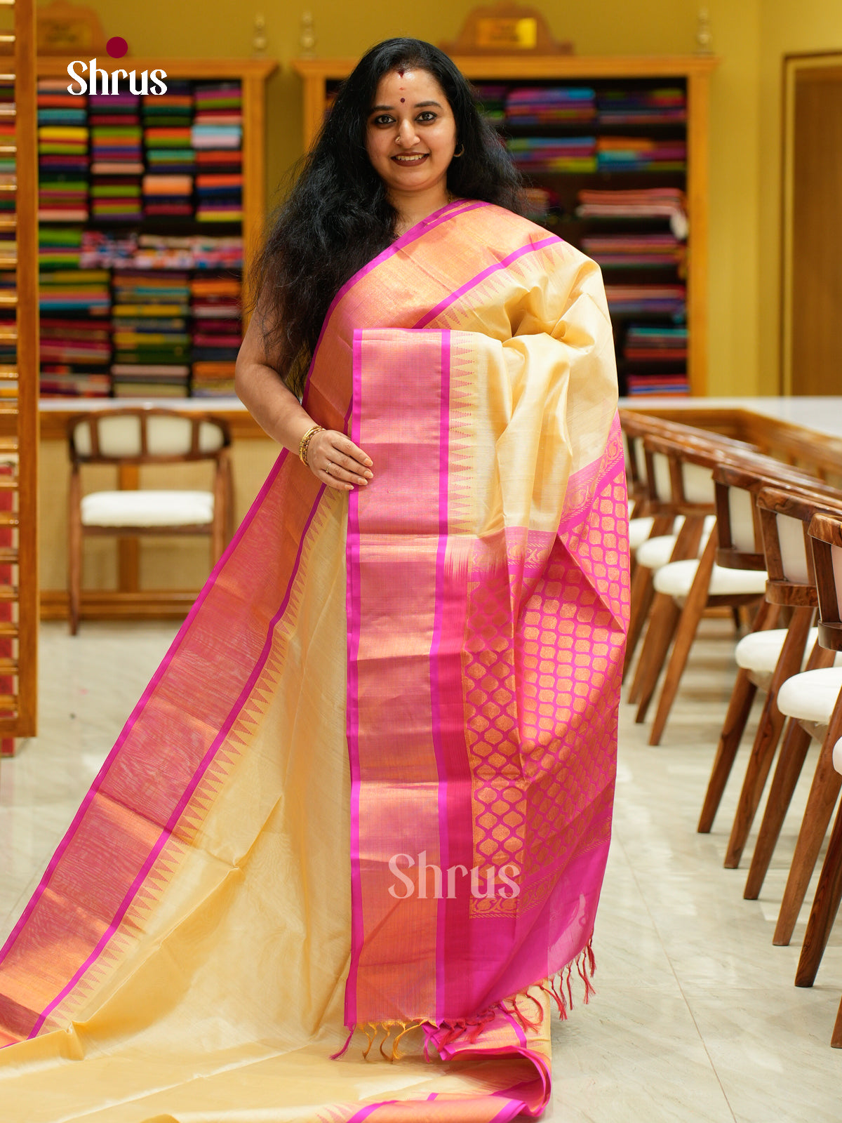 Silk Cotton Saree - EFS16080 - Shop on Shrus.com