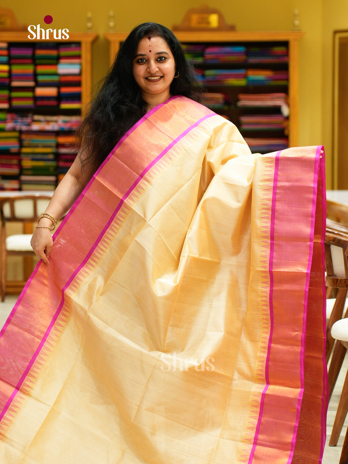 Silk Cotton Saree - EFS16080 - Shop on Shrus.com