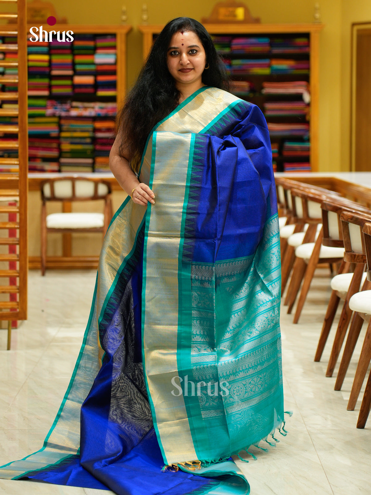 Silk Cotton Saree - EFS16082 - Shop on Shrus.com
