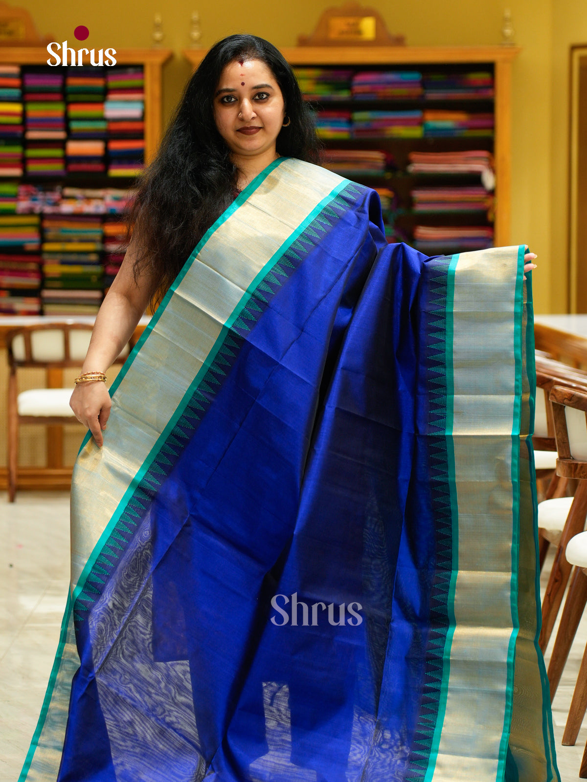 Silk Cotton Saree - EFS16082 - Shop on Shrus.com