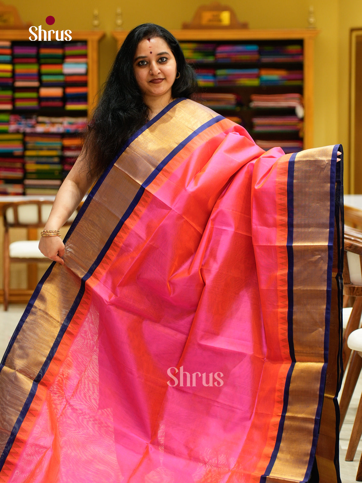 Silk Cotton Saree - EFS16086 - Shop on Shrus.com
