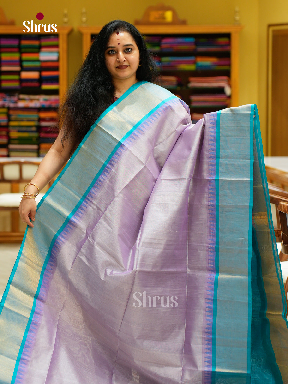 Silk Cotton Saree - EFS16087 - Shop on Shrus.com