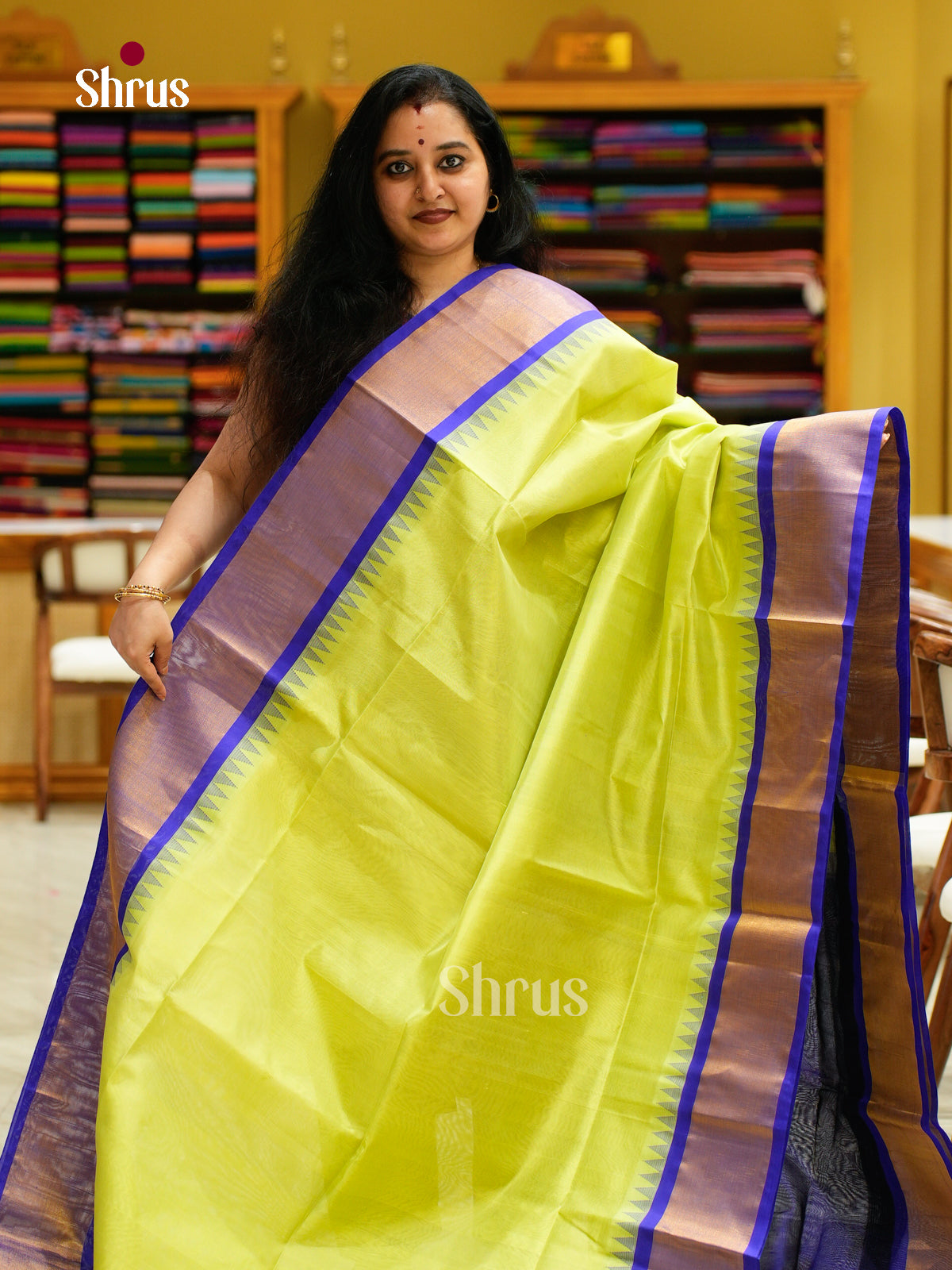 Silk Cotton Saree - EFS16089 - Shop on Shrus.com