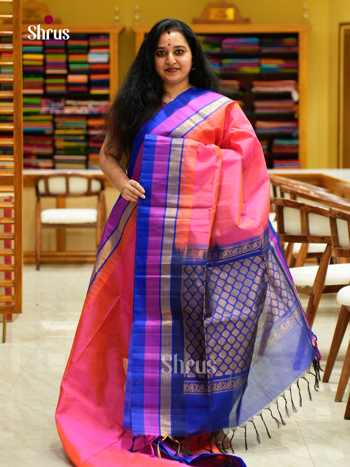 Silk Cotton Saree - EFS16090 - Shop on Shrus.com