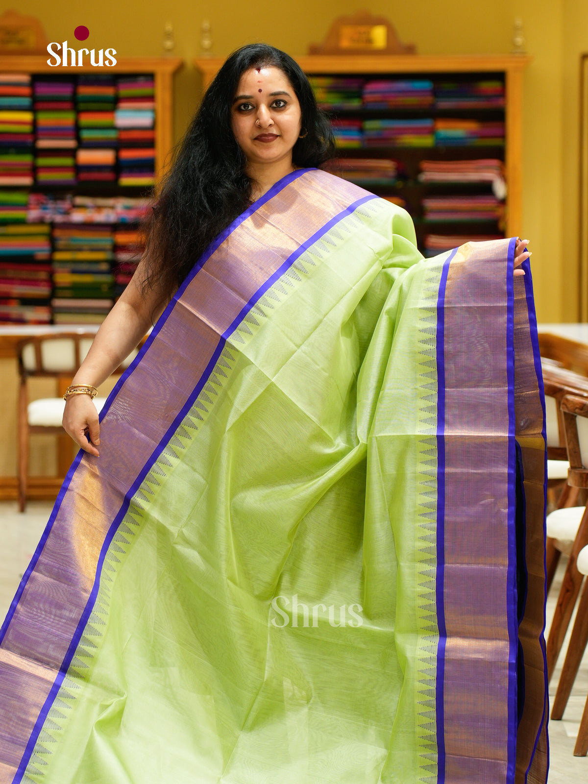 Silk Cotton Saree - EFS16092 - Shop on Shrus.com