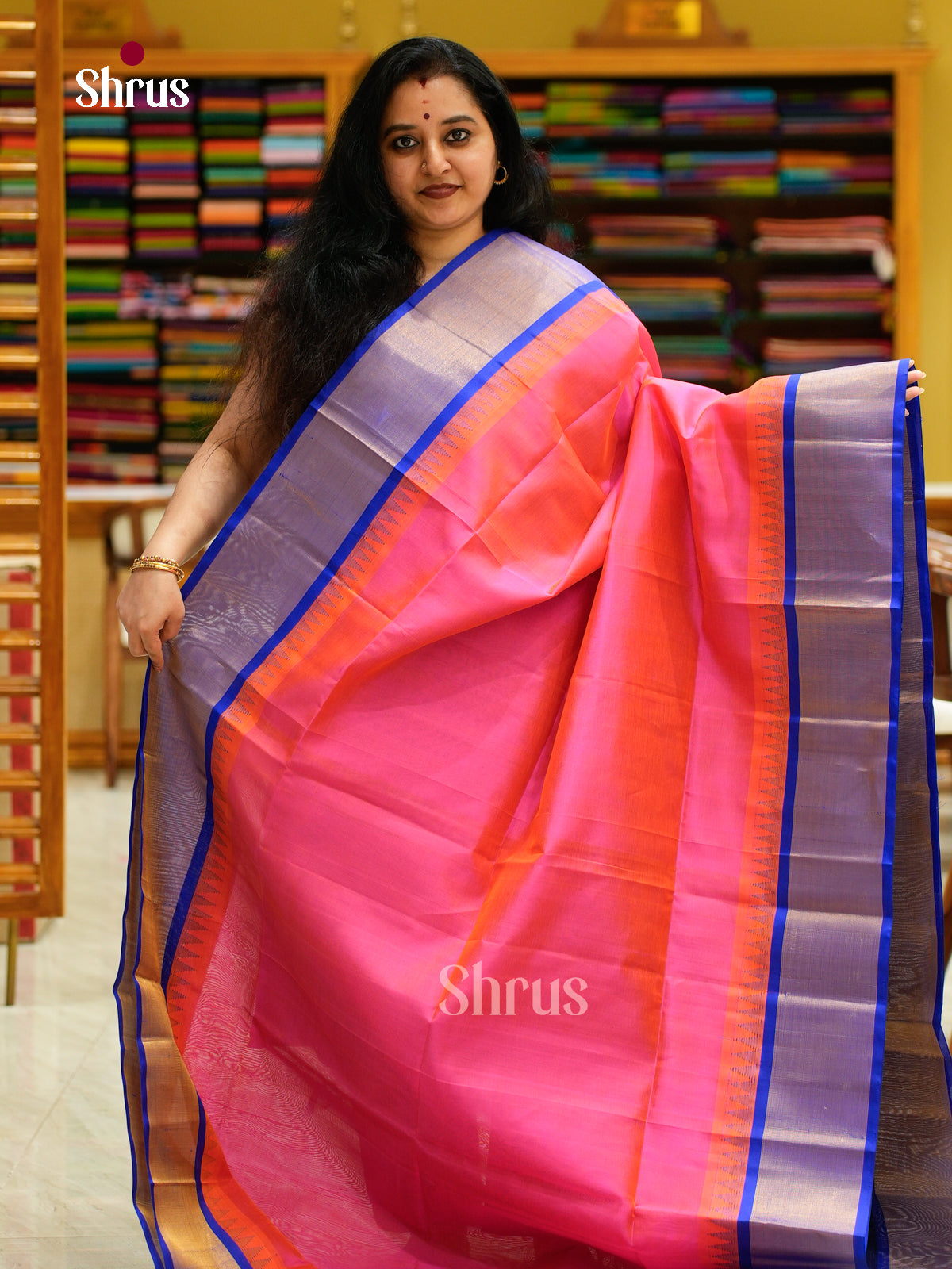 Silk Cotton Saree - EFS16094 - Shop on Shrus.com