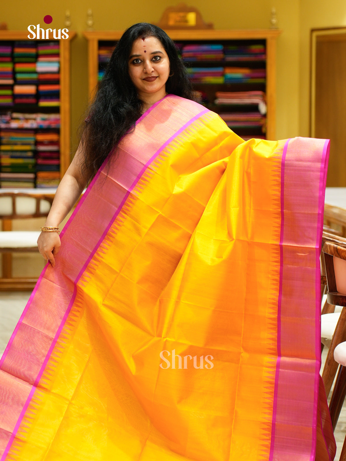 Silk Cotton Saree - EFS16096 - Shop on Shrus.com