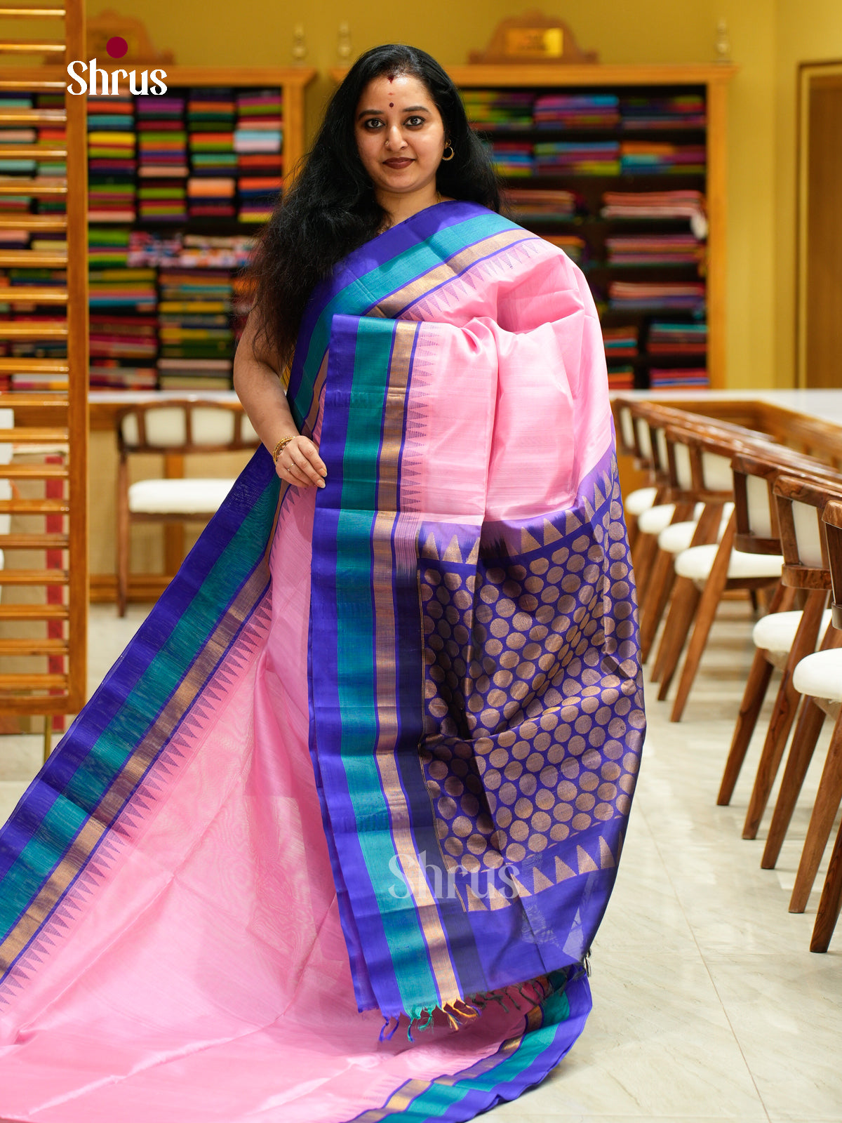 Silk Cotton Saree - EFS16098 - Shop on Shrus.com