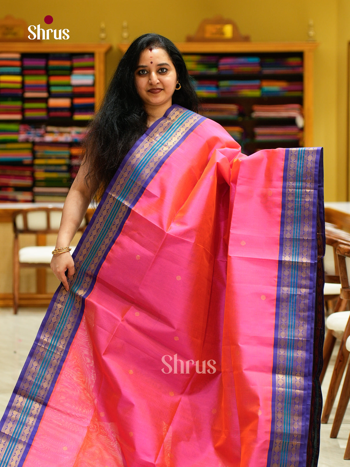 Silk Cotton Saree - EFS16103 - Shop on Shrus.com