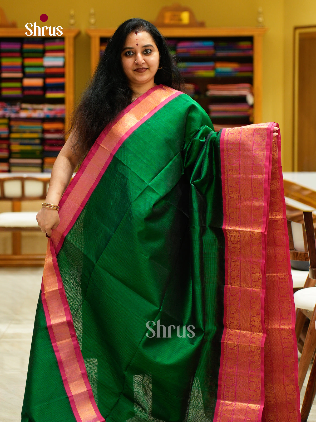 Silk Cotton Saree - EFS16104 - Shop on Shrus.com