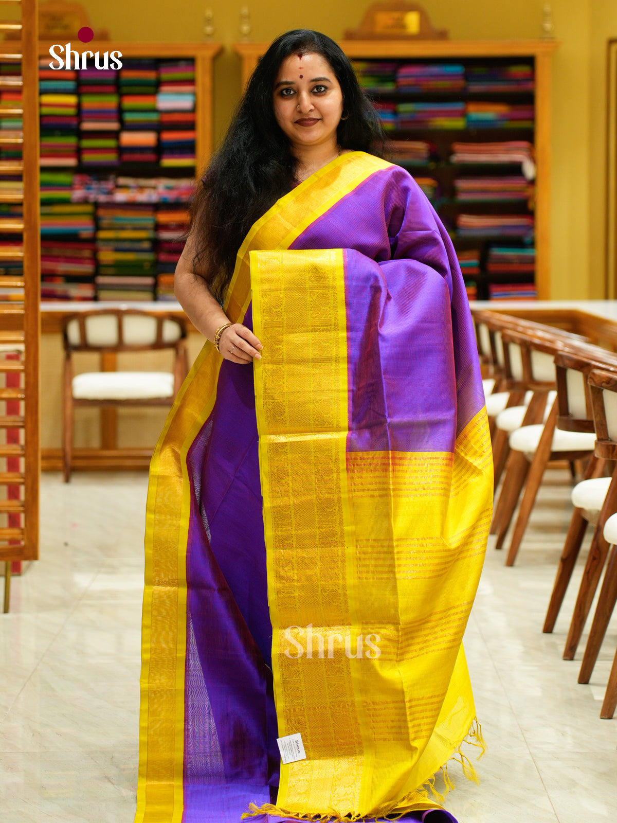 Silk Cotton Saree - EFS16105 - Shop on Shrus.com