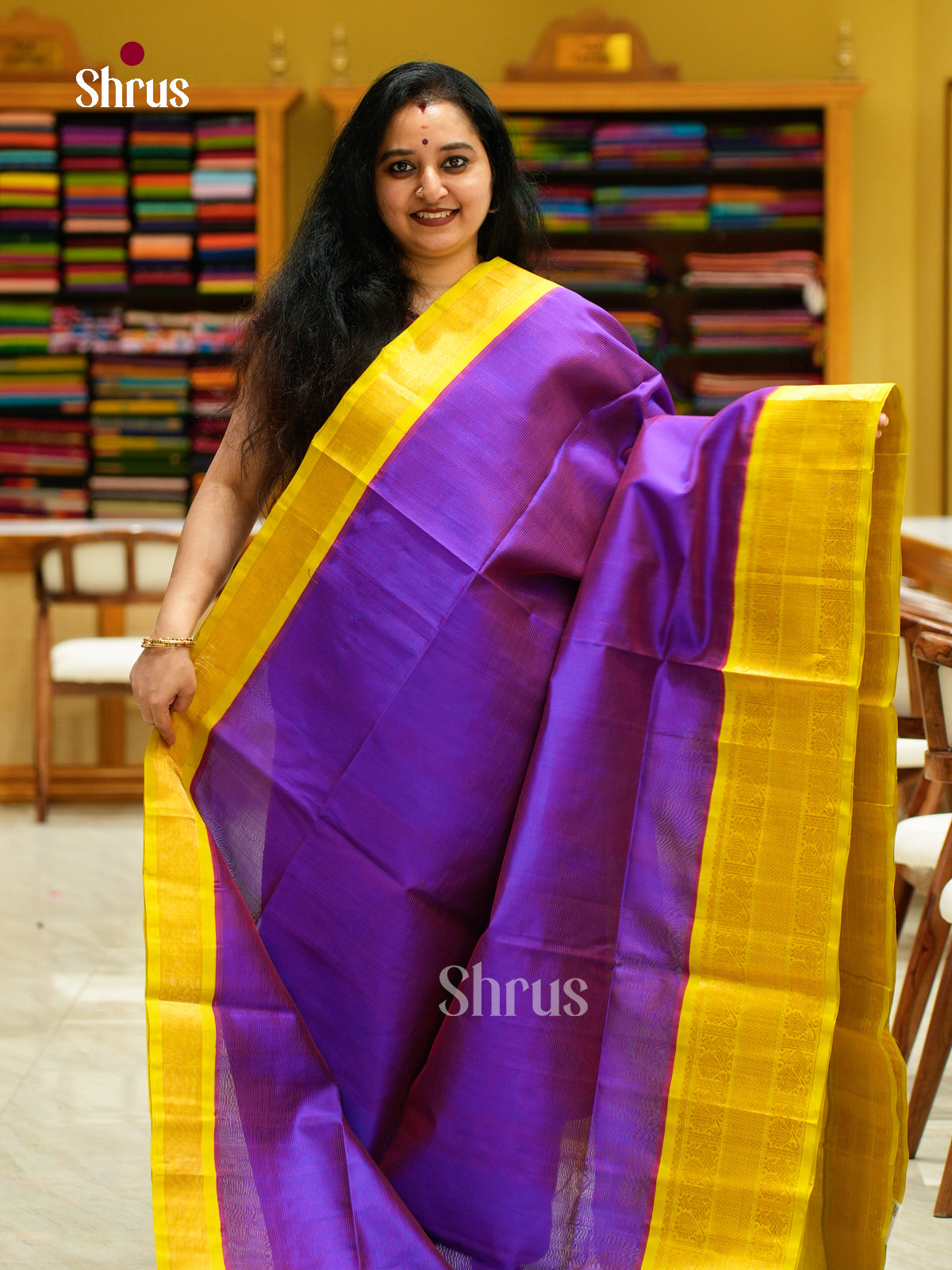 Silk Cotton Saree - EFS16105 - Shop on Shrus.com