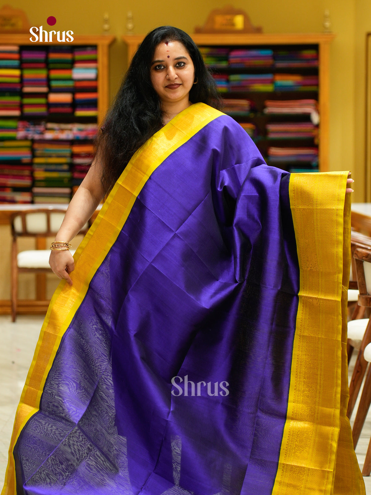 Silk Cotton Saree - EFS16106 - Shop on Shrus.com