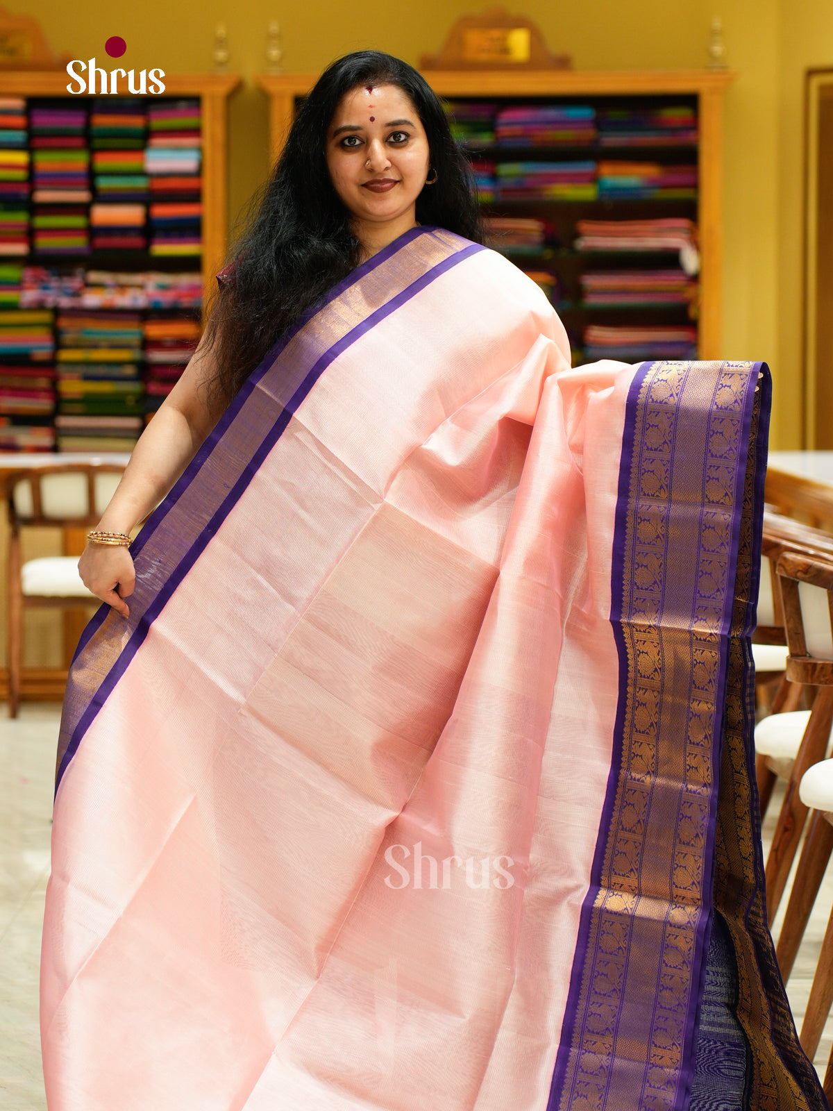 Silk Cotton Saree - EFS16108 - Shop on Shrus.com