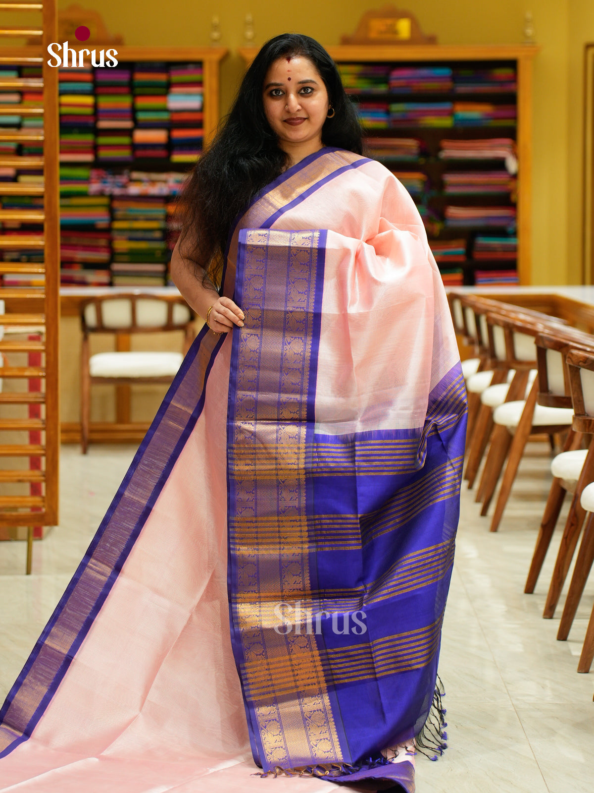 Silk Cotton Saree - EFS16112 - Shop on Shrus.com