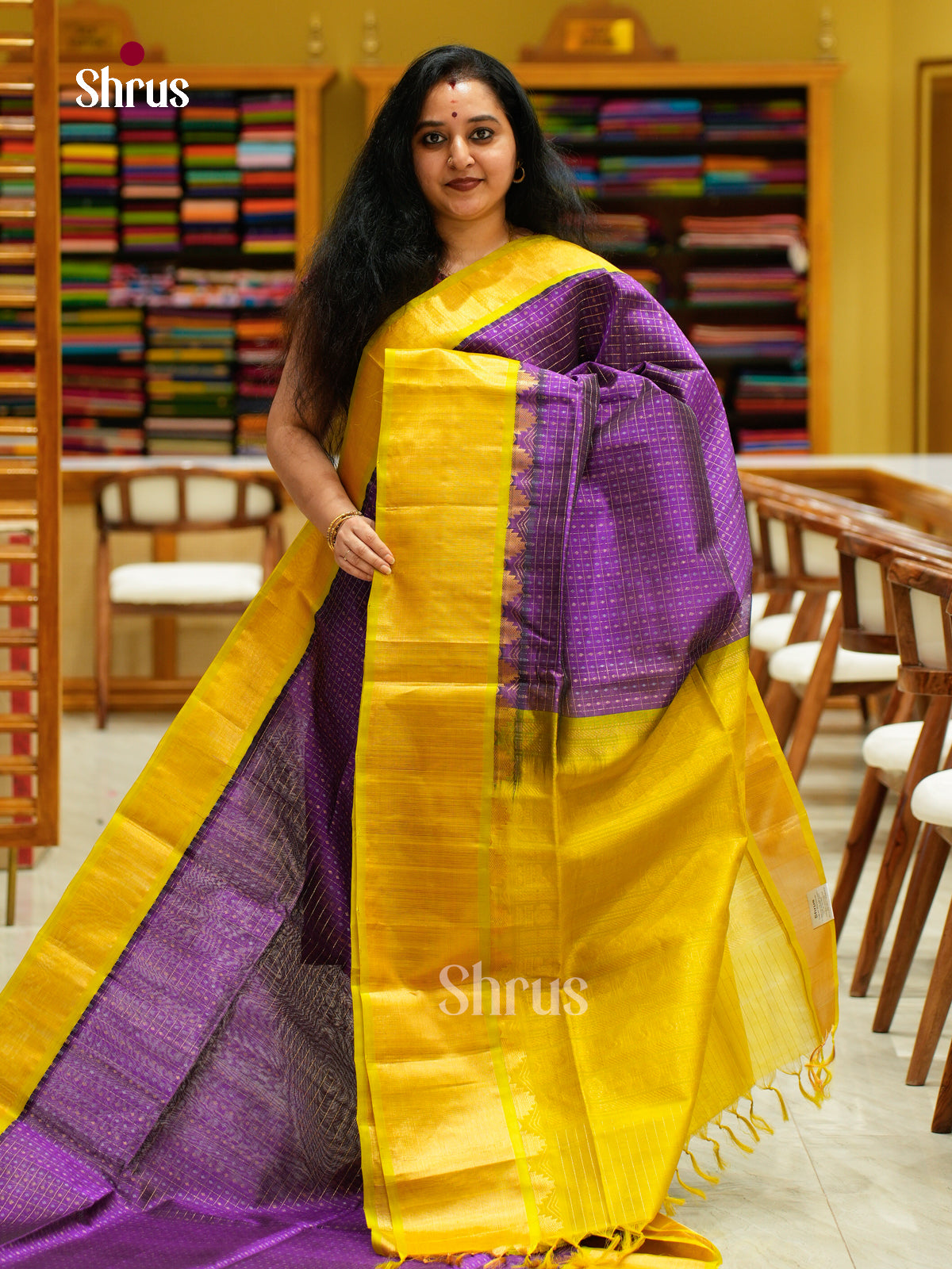Silk Cotton Saree - EFS16114 - Shop on Shrus.com