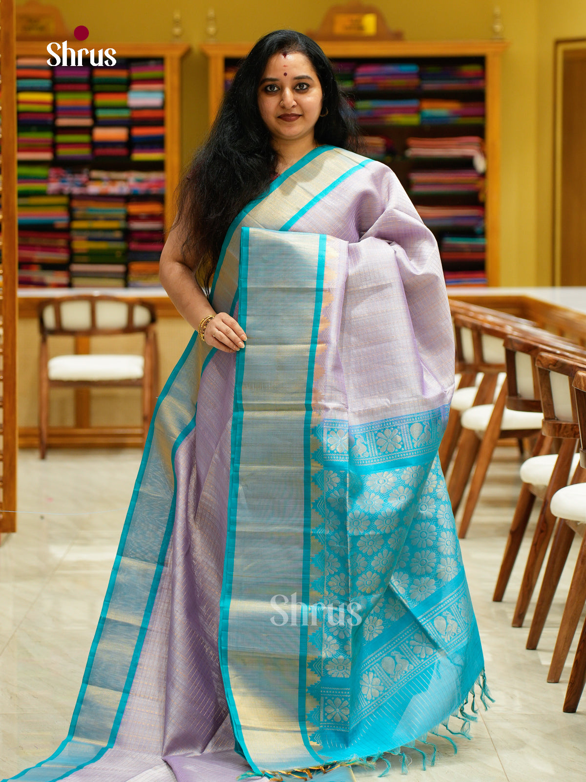 Silk Cotton Saree - EFS16116 - Shop on Shrus.com