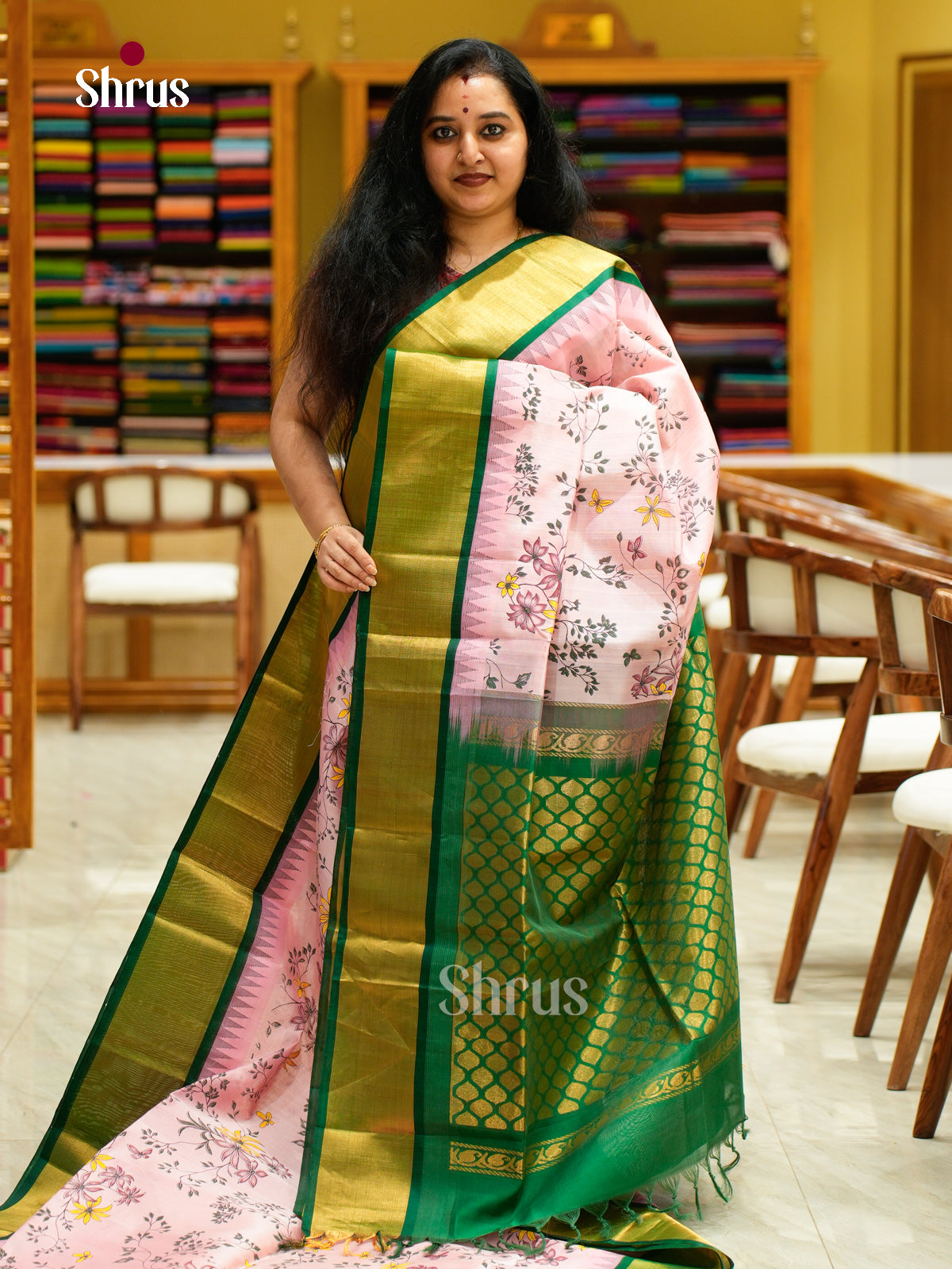 Silk Cotton Saree - EFS16119 - Shop on Shrus.com