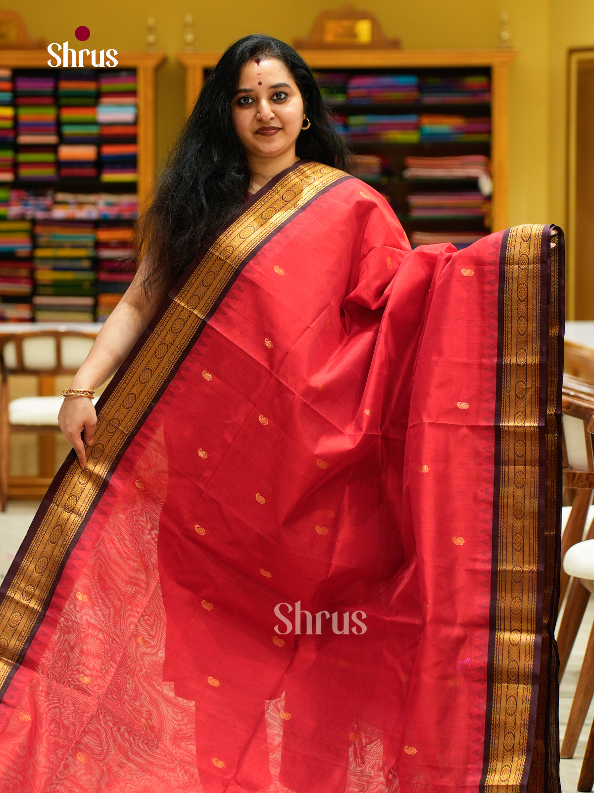 Silk Cotton Saree - EFS16125 - Shop on Shrus.com