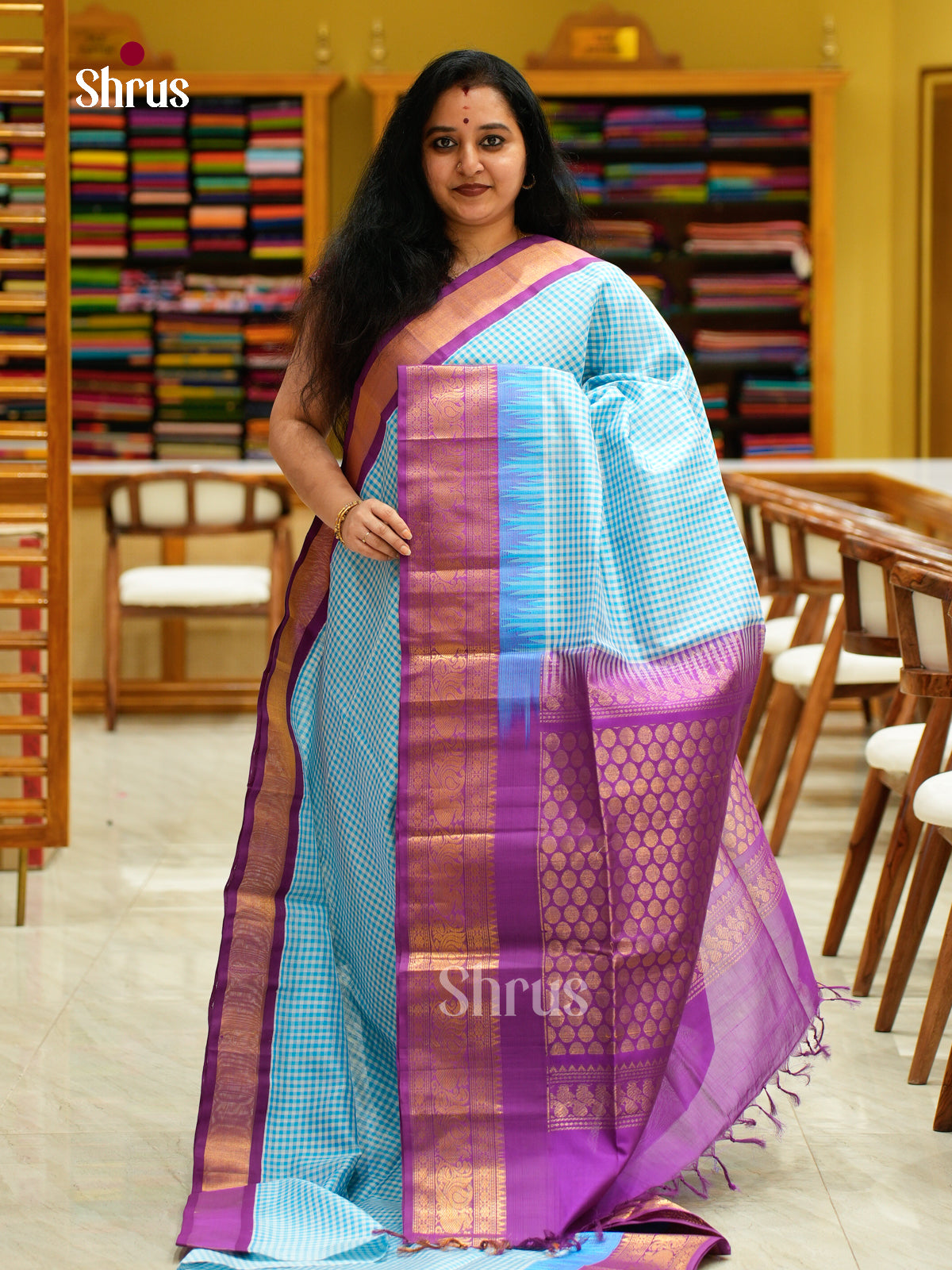 Silk Cotton Saree - EFS16133 - Shop on Shrus.com