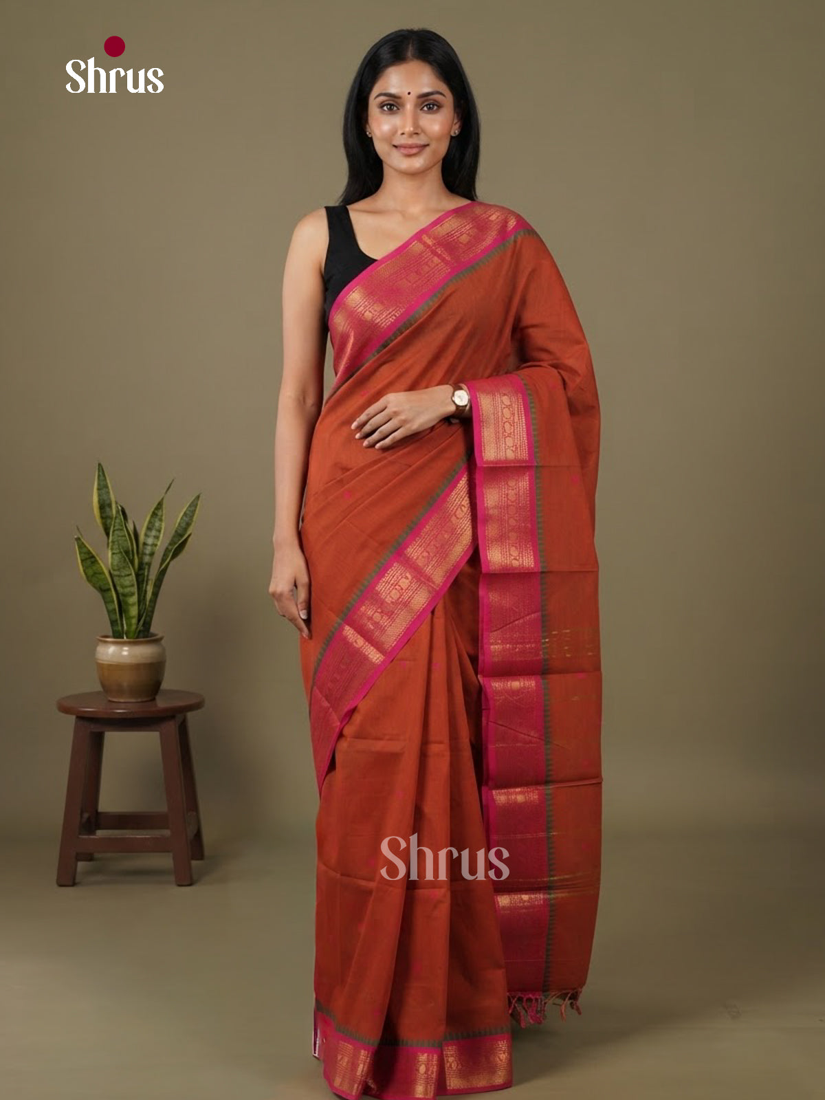 Chettinad Cotton Saree - EFS19010 - Shop on Shrus.com