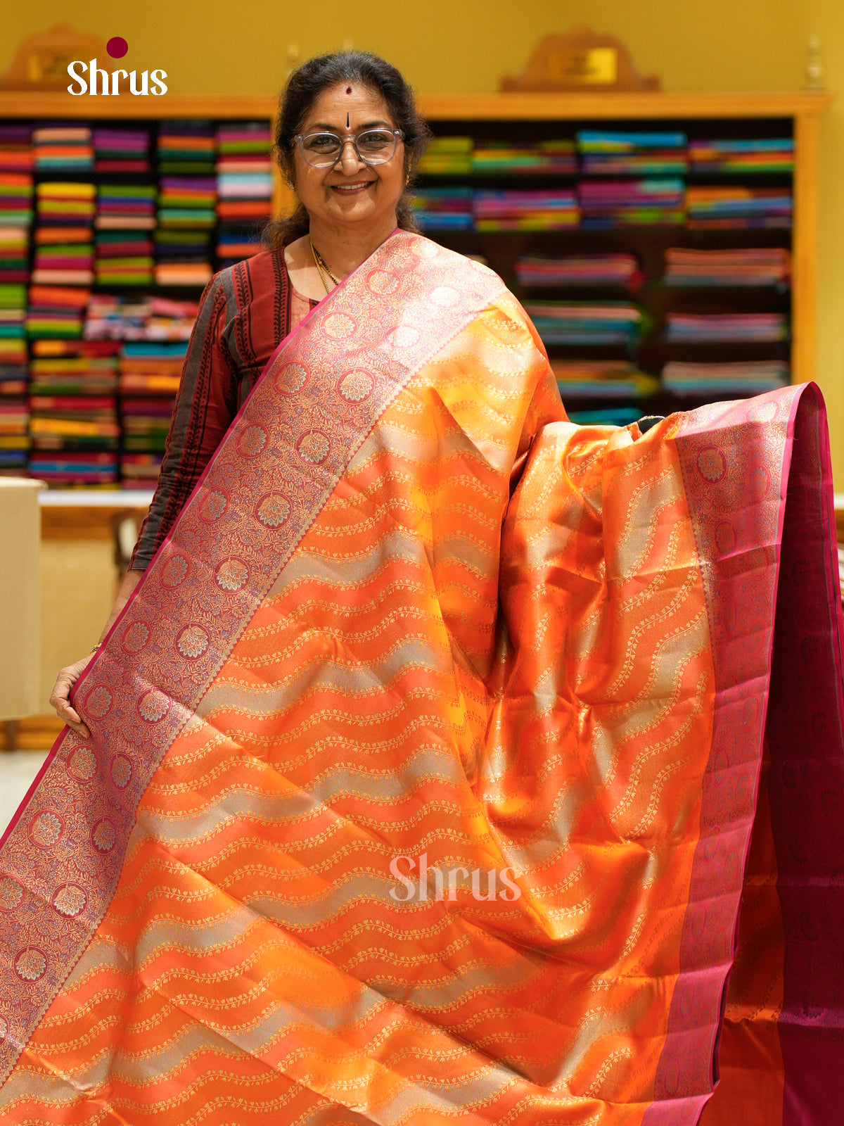 Kanchipuram silk Saree - EFS20007 - Shop on Shrus.com